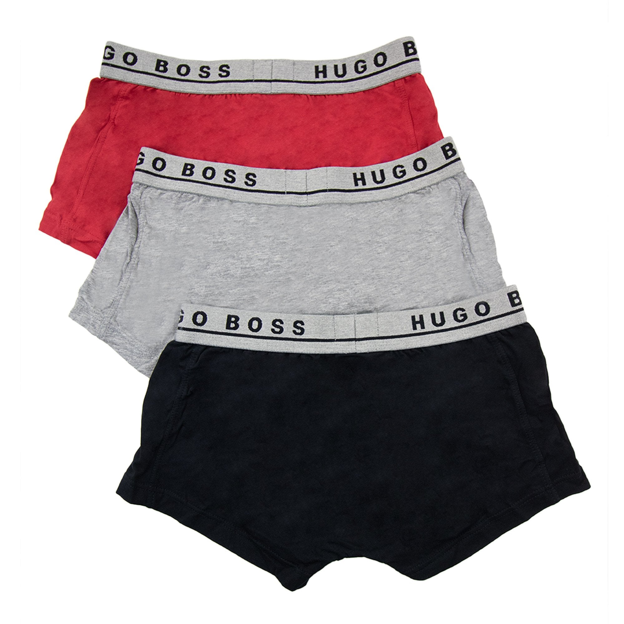 Hugo Boss 3 Pack Boxers Blk Grey Red