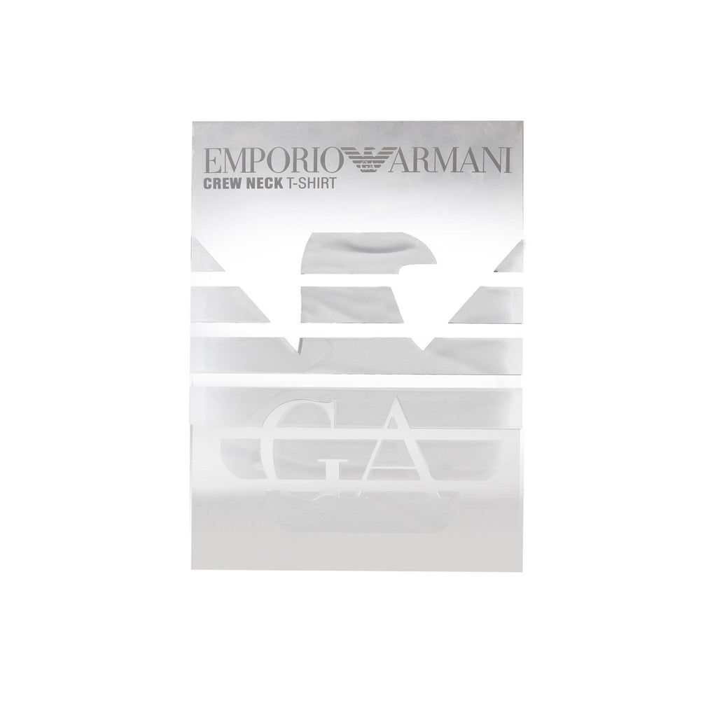 Emporio Armani Logo Side Stripe T Shirt White