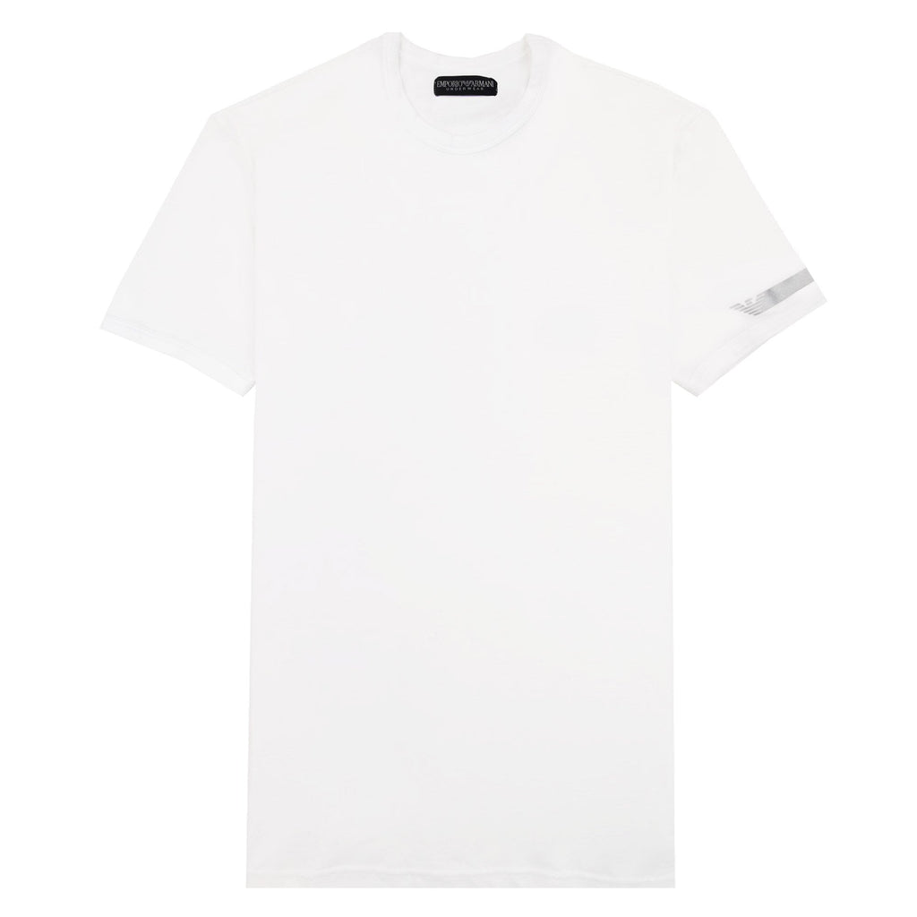 Emporio Armani Arm Tape Logo S/s T Shirt White