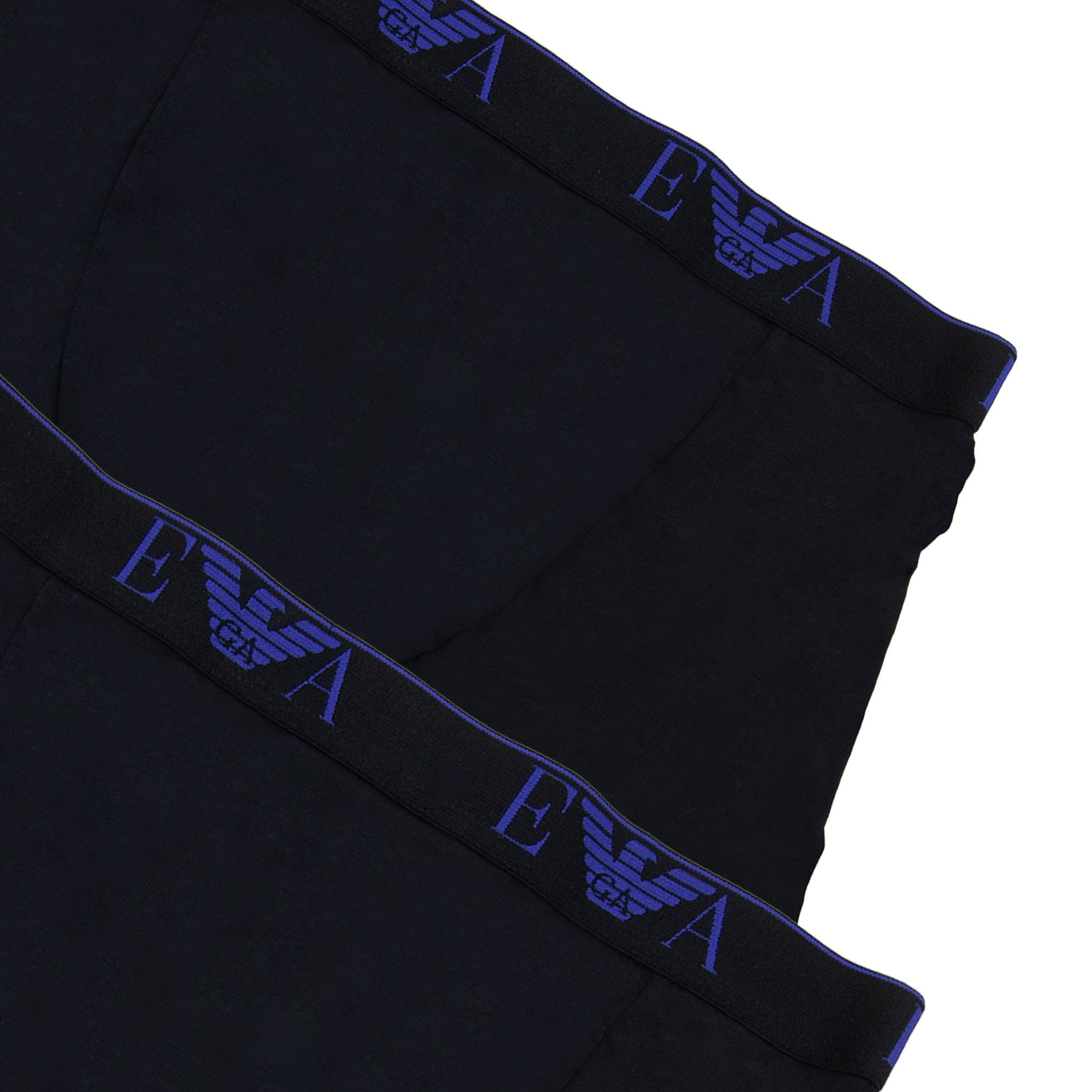 Emporio Armani 2 Pack Stretch Cotton Boxer Black/black