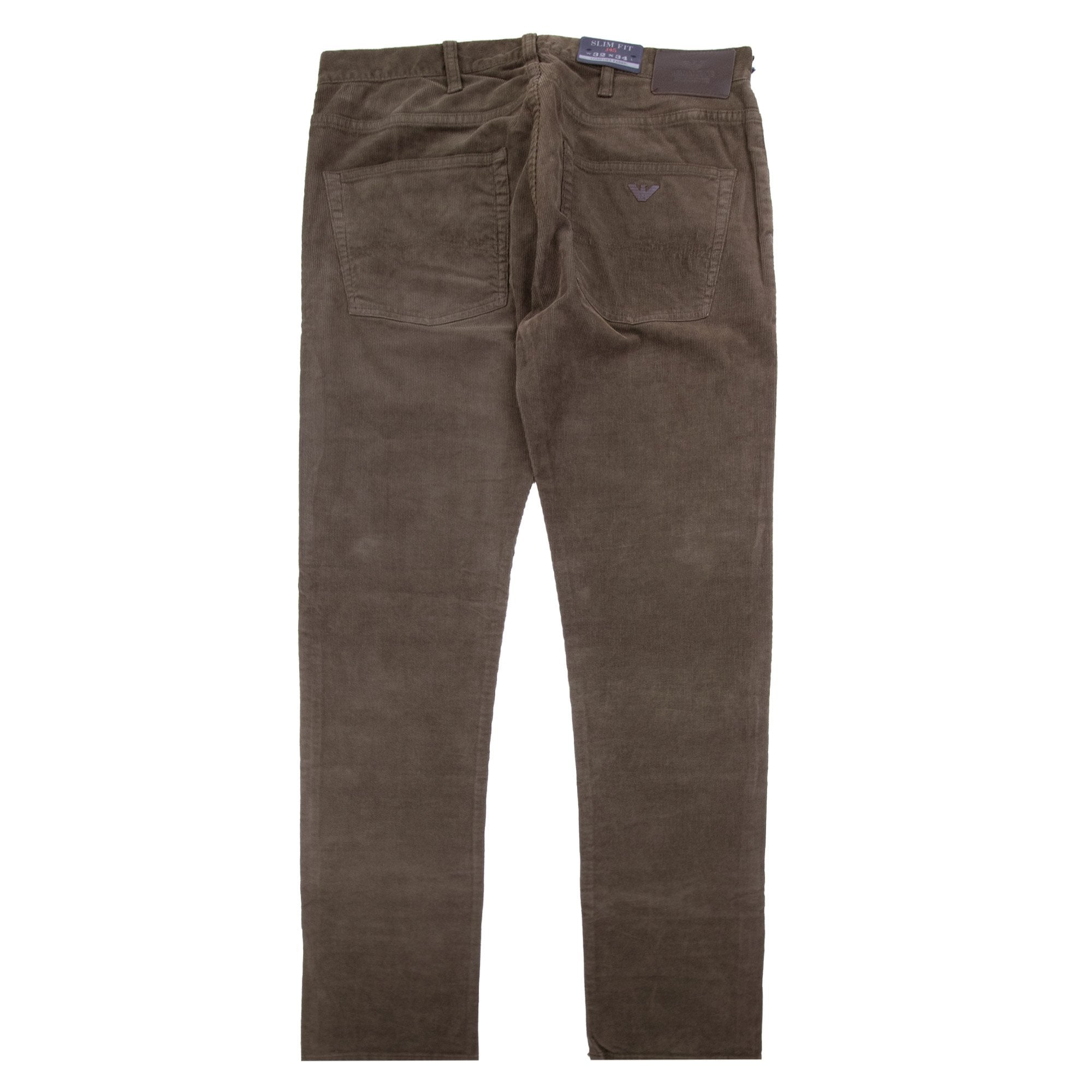 Armani Jeans J45 Slim Fit Comfort Fabric Jeans Marrone Brown