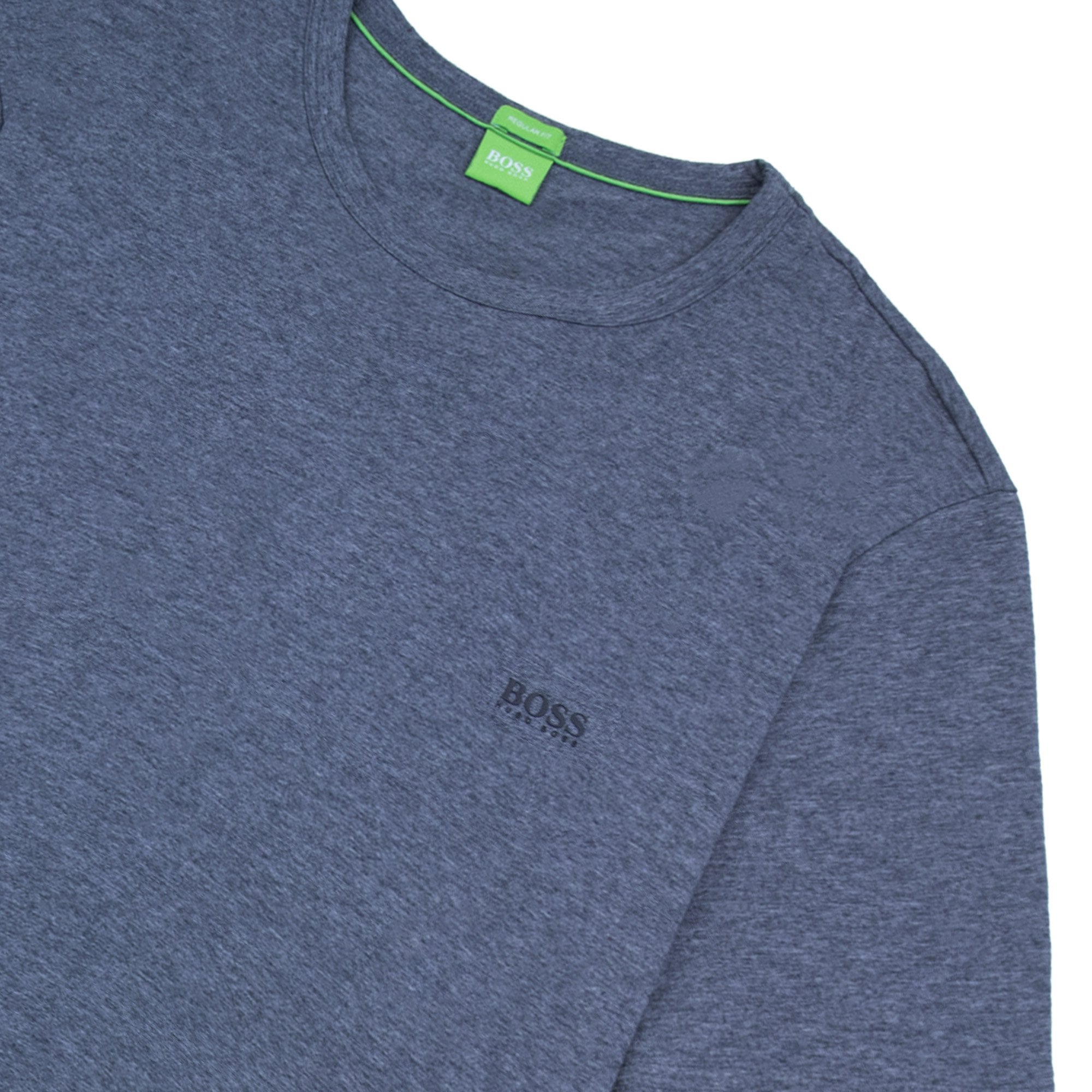 Hugo Boss Tee Chest Logo Tshirt Marl Grey
