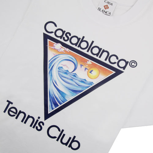 Casablanca Tennis Club Icon Printed T-shirt White