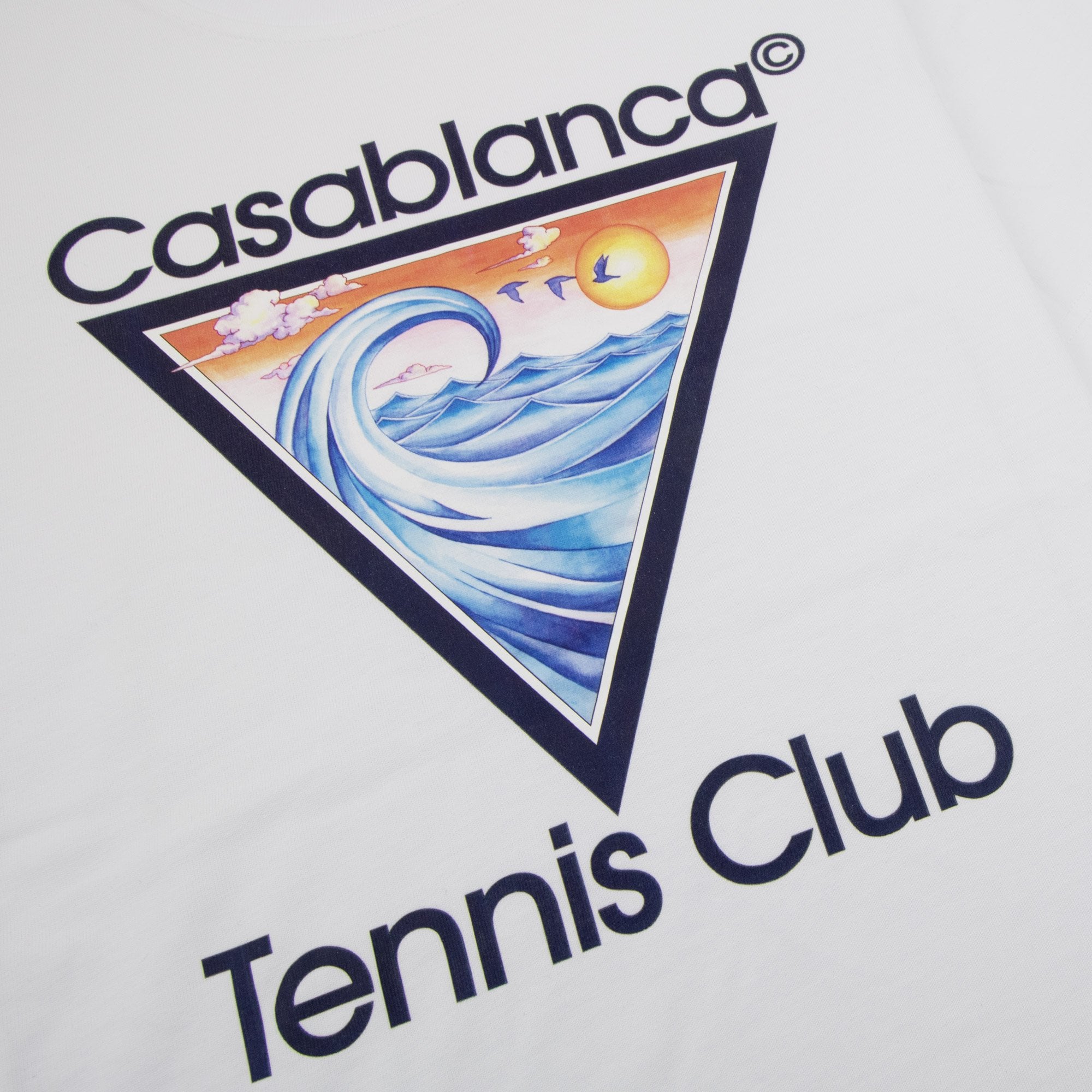 Casablanca Tennis Club Icon Printed T-shirt White