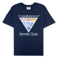 Casablanca Tennis Club Icon Printed T-shirt Navy