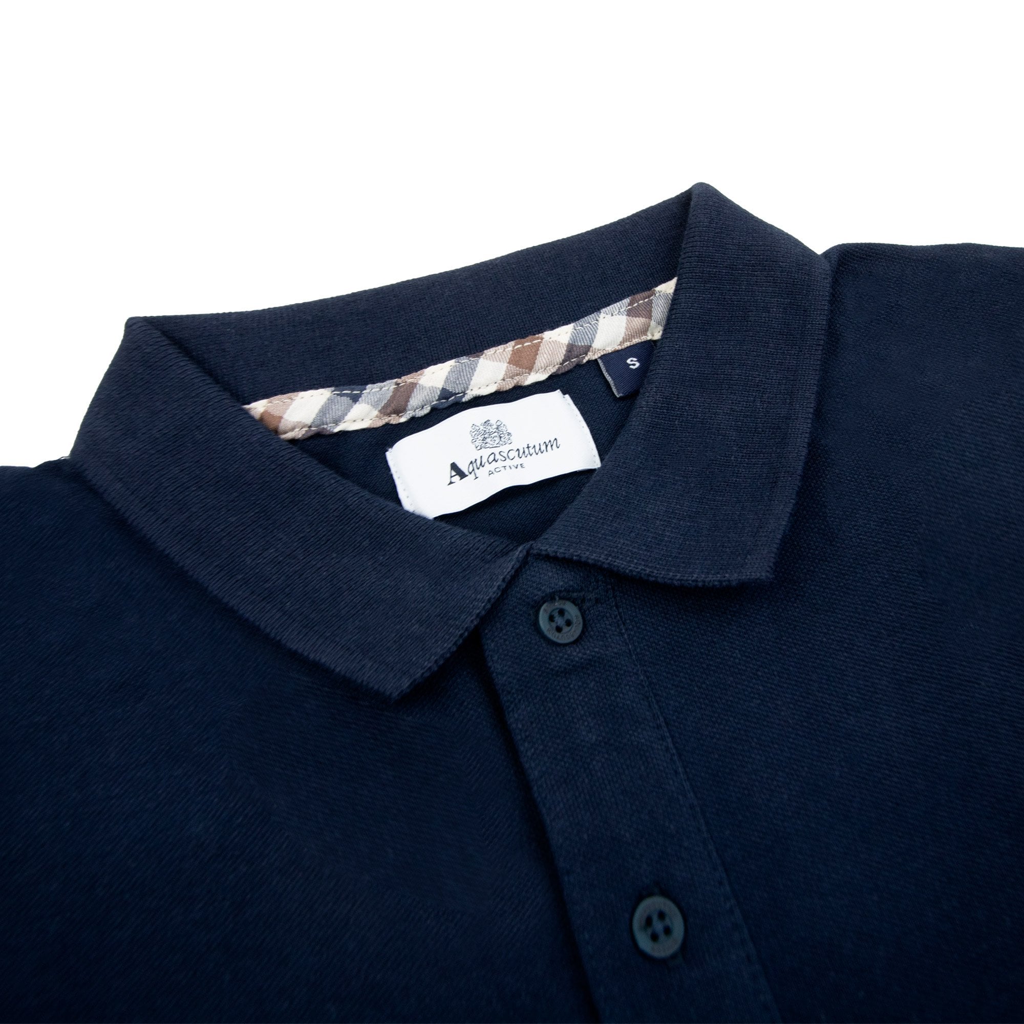 Aquascutum Iconic Insert Polo Navy 11