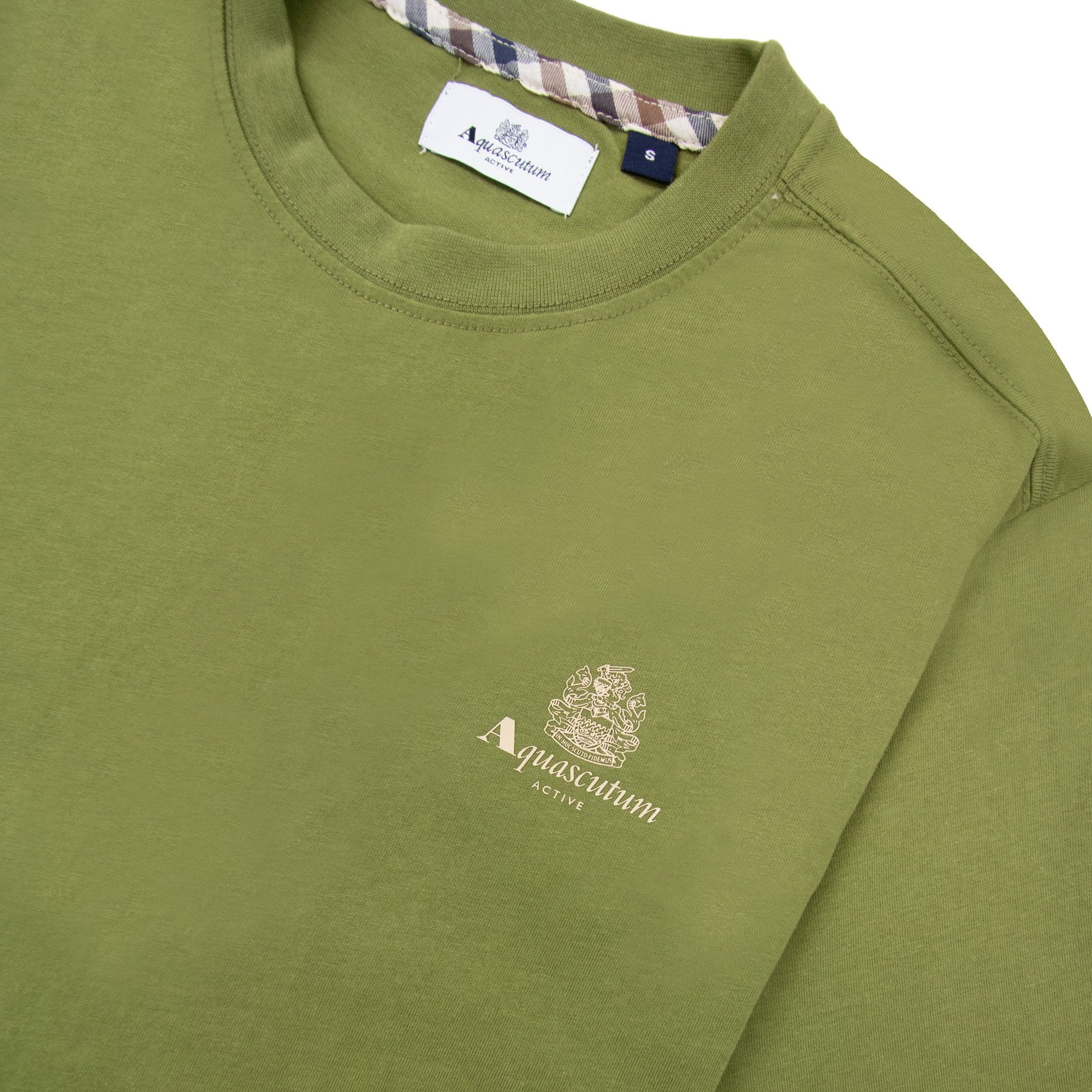 Aquascutum Active Small Logo T Shirt Army Green
