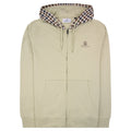 Aquascutum Fz Club Check Hoody Beige 03