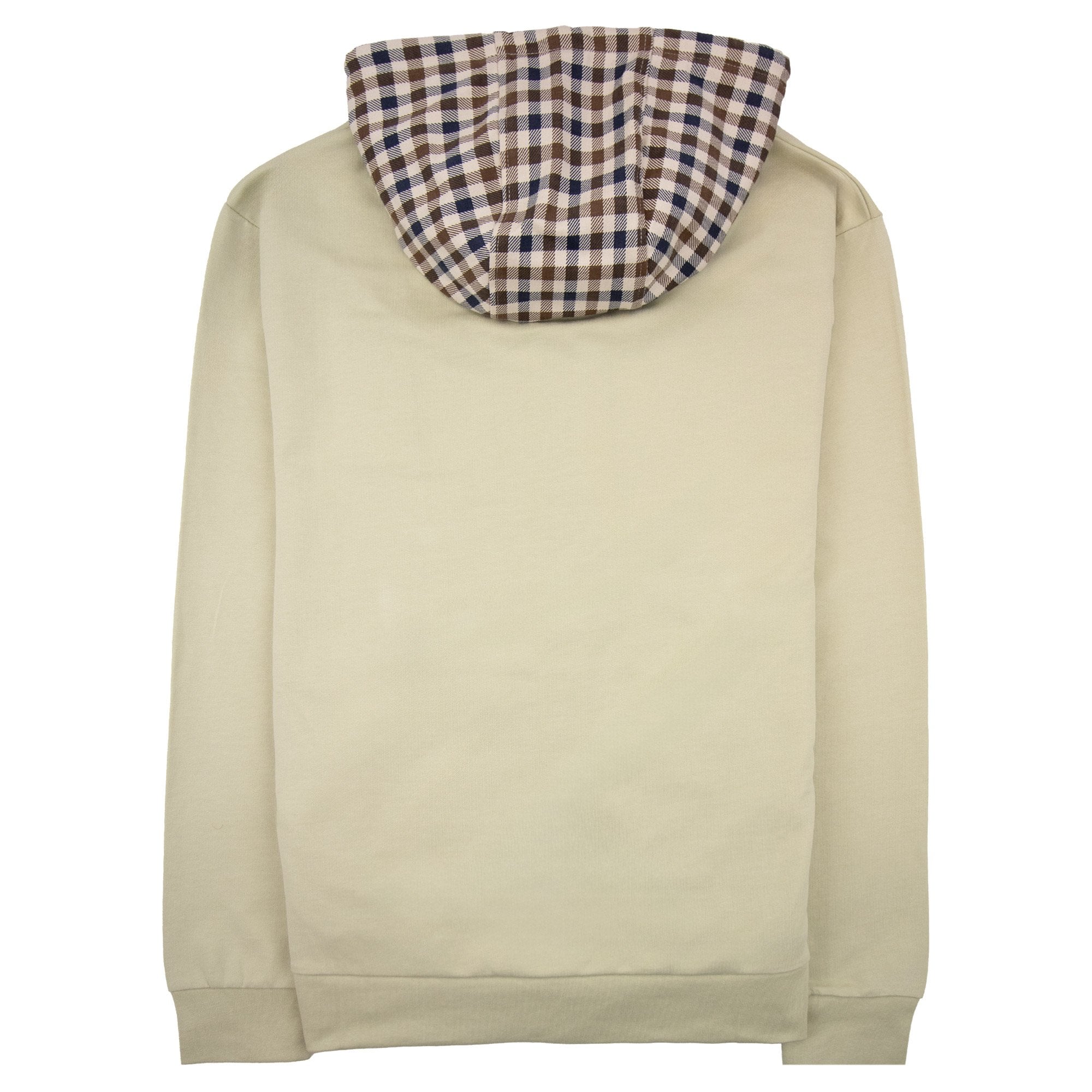 Aquascutum Fz Club Check Hoody Beige 03