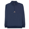 Aquascutum Small Logo Quarter Zip Navy 11