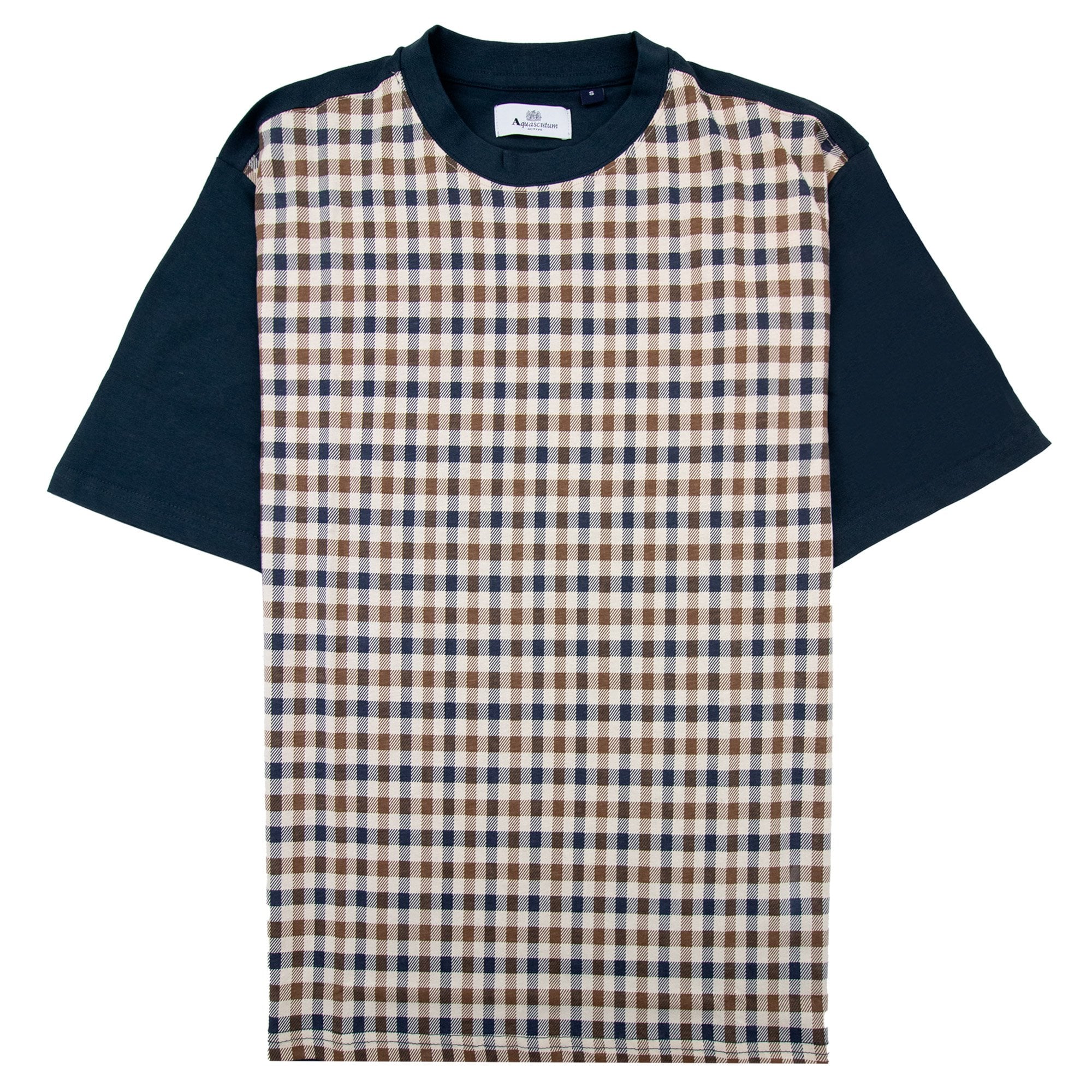 Aquascutum Iconic Front T Shirt Navy 11