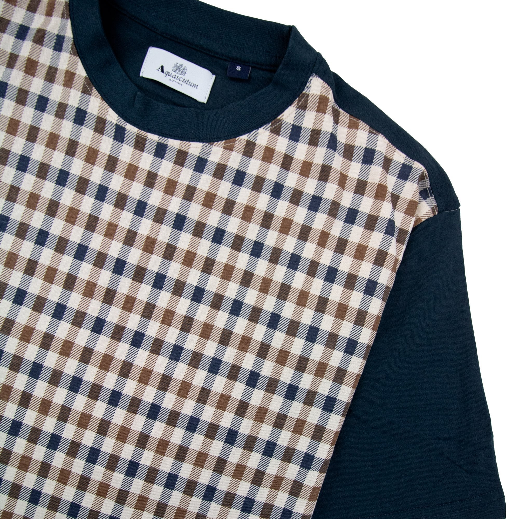 Aquascutum Iconic Front T Shirt Navy 11