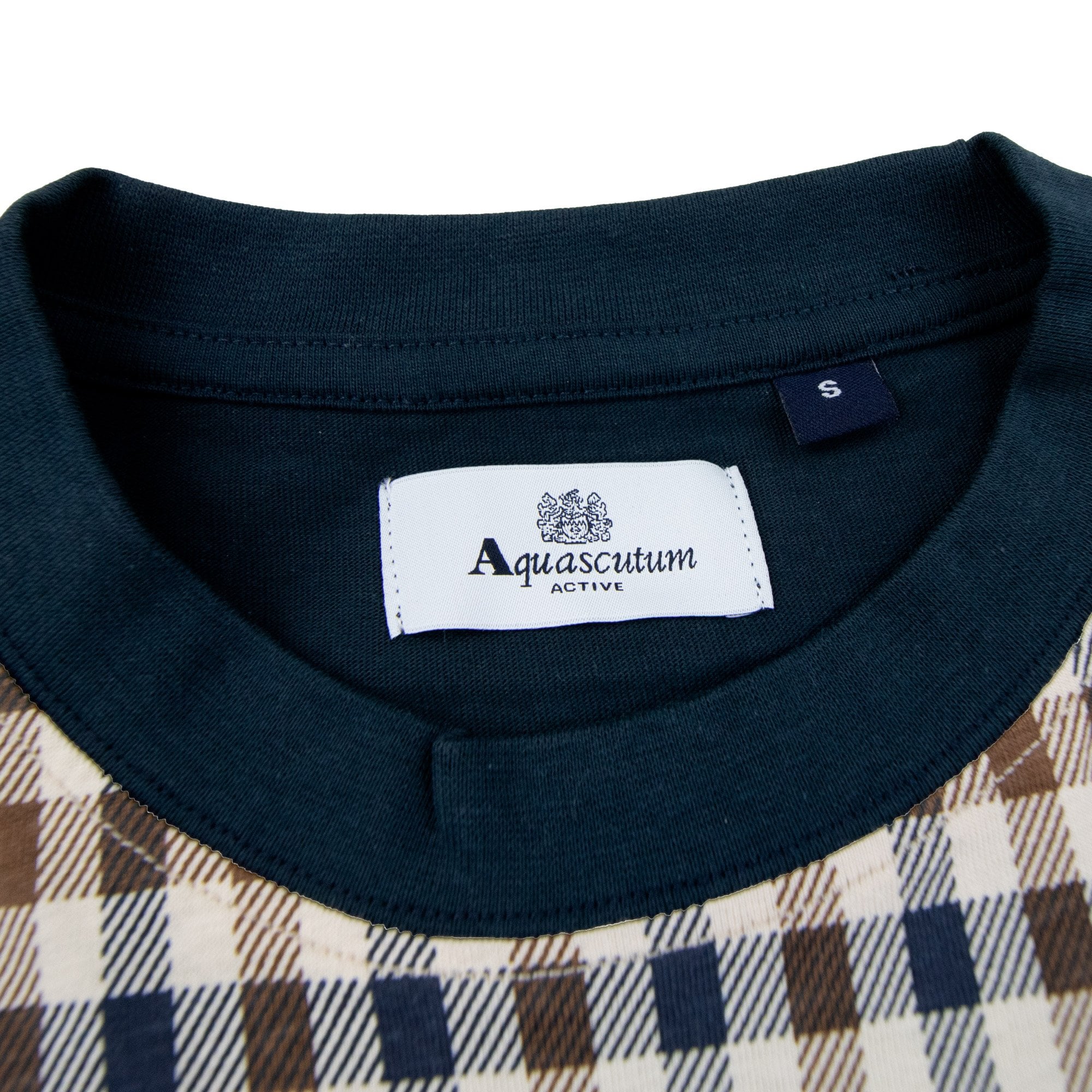 Aquascutum Iconic Front T Shirt Navy 11
