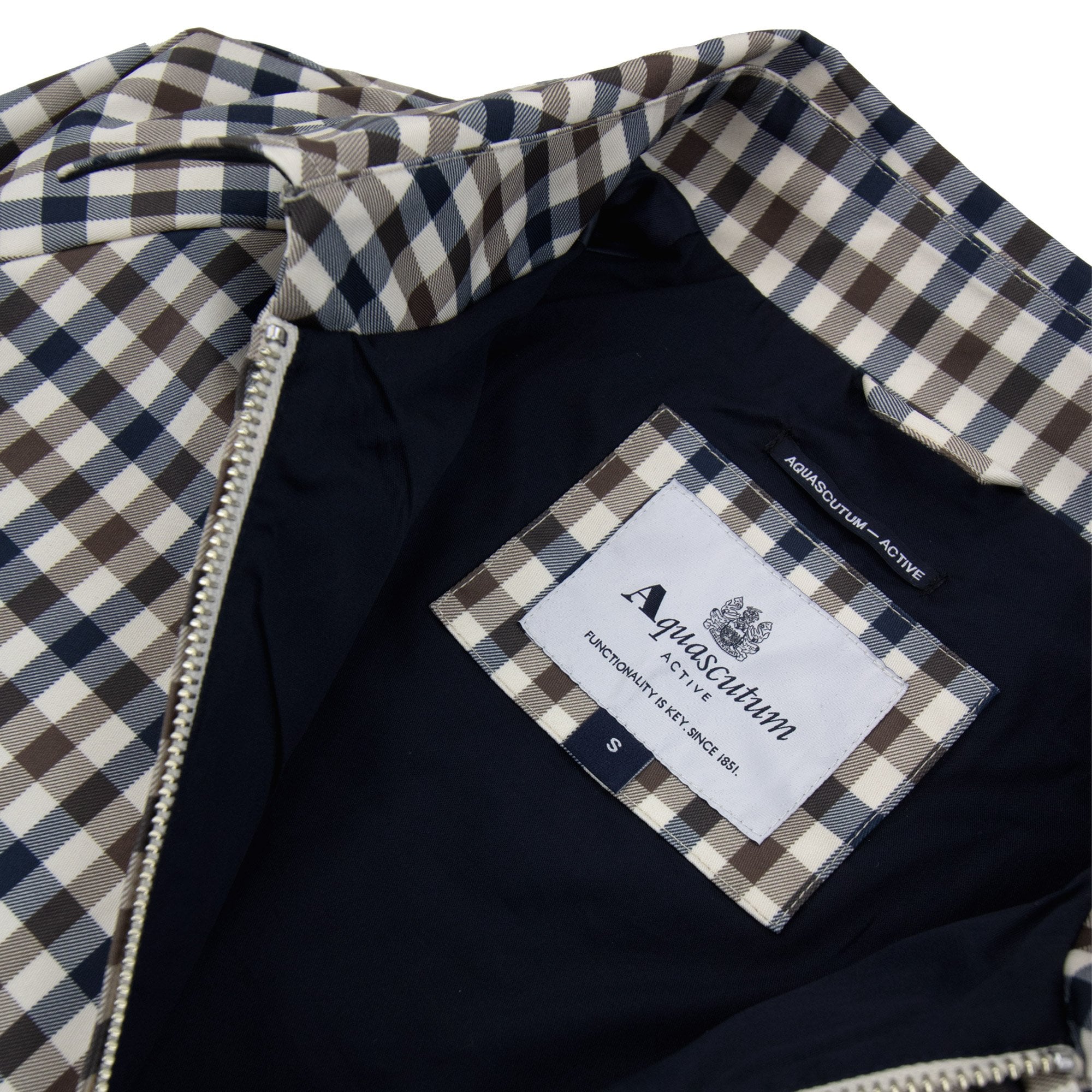 Aquascutum Archival Mid Jacket Club Check 28