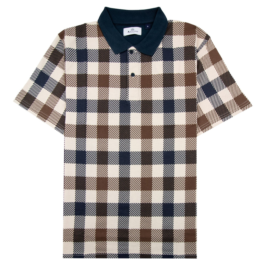Aquascutum Macro Iconic Polo Navy 11