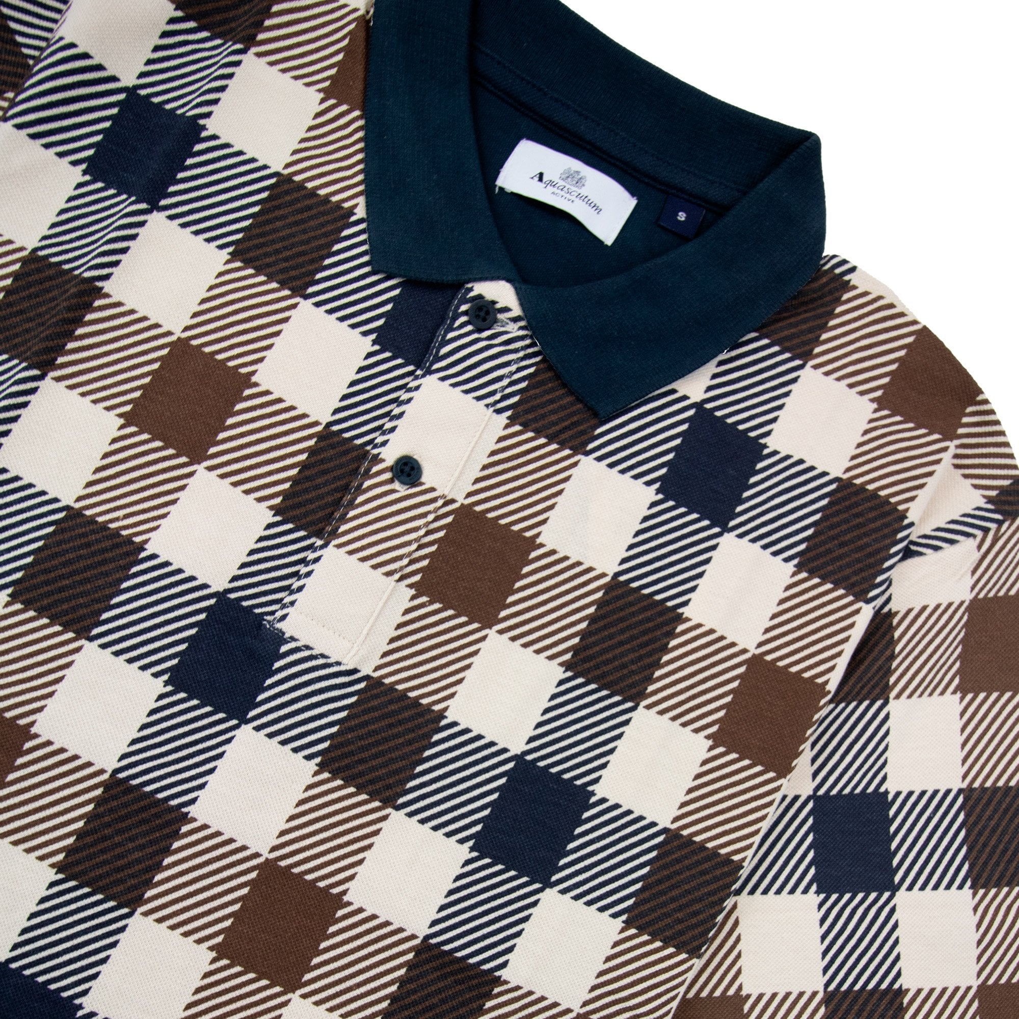 Aquascutum Macro Iconic Polo Navy 11