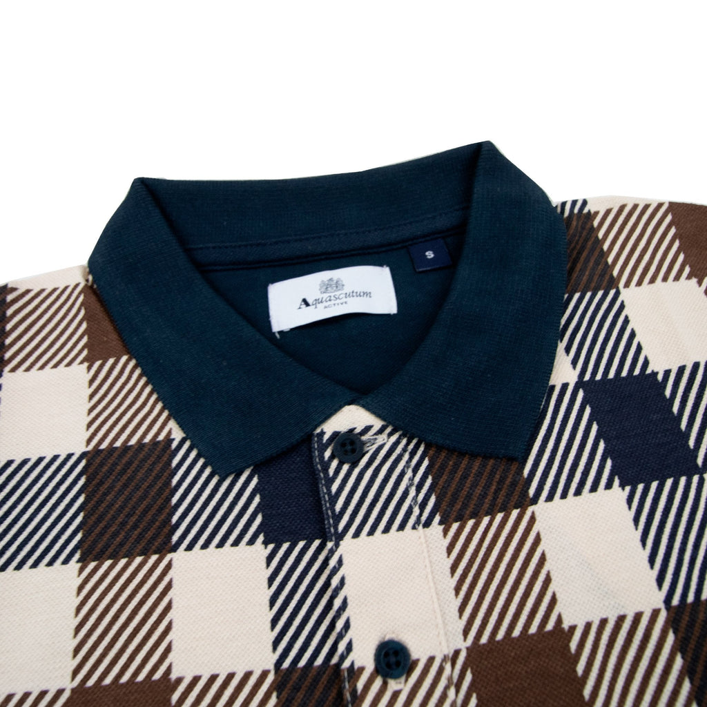 Aquascutum Macro Iconic Polo Navy 11