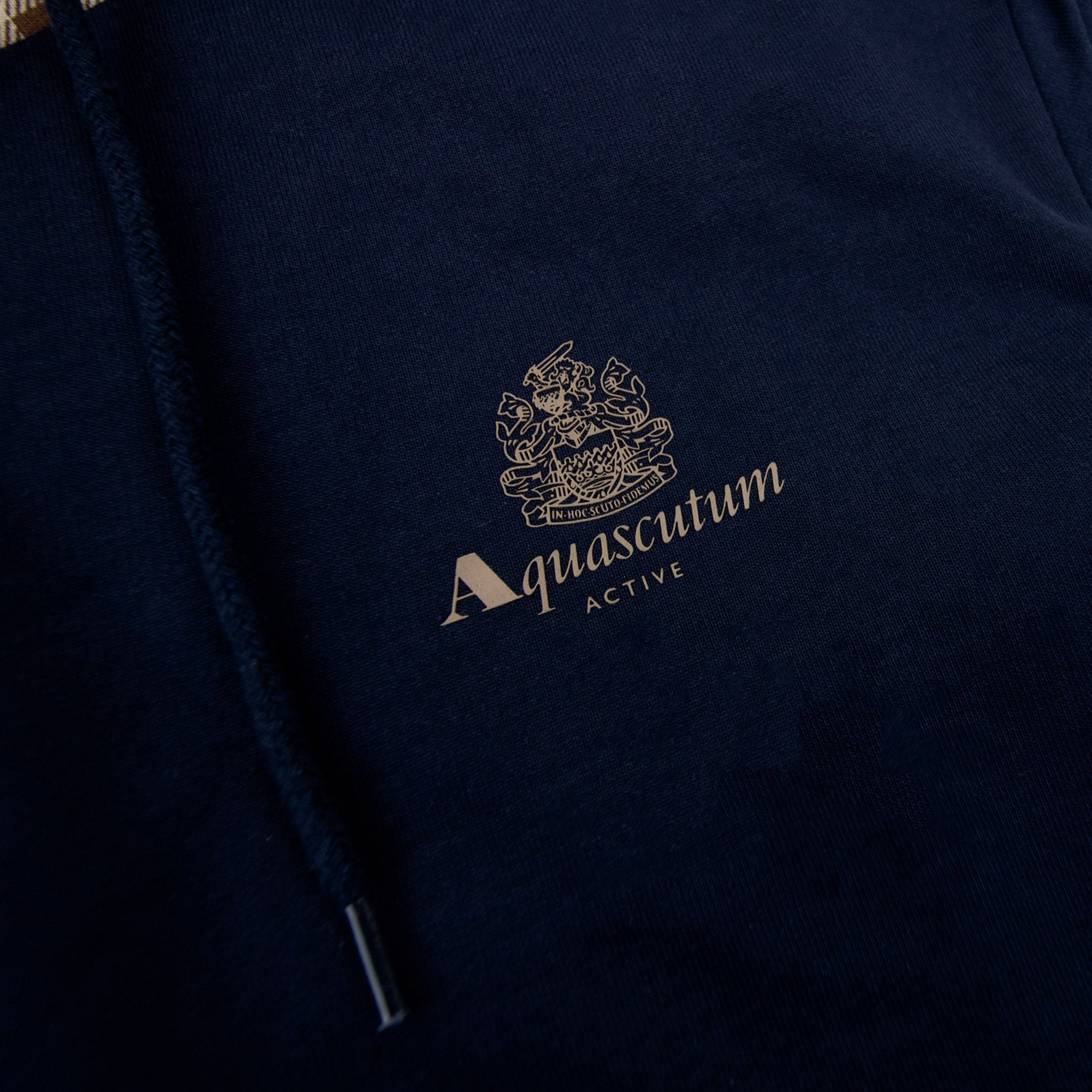 Aquascutum Club Check Hoodie Navy 11