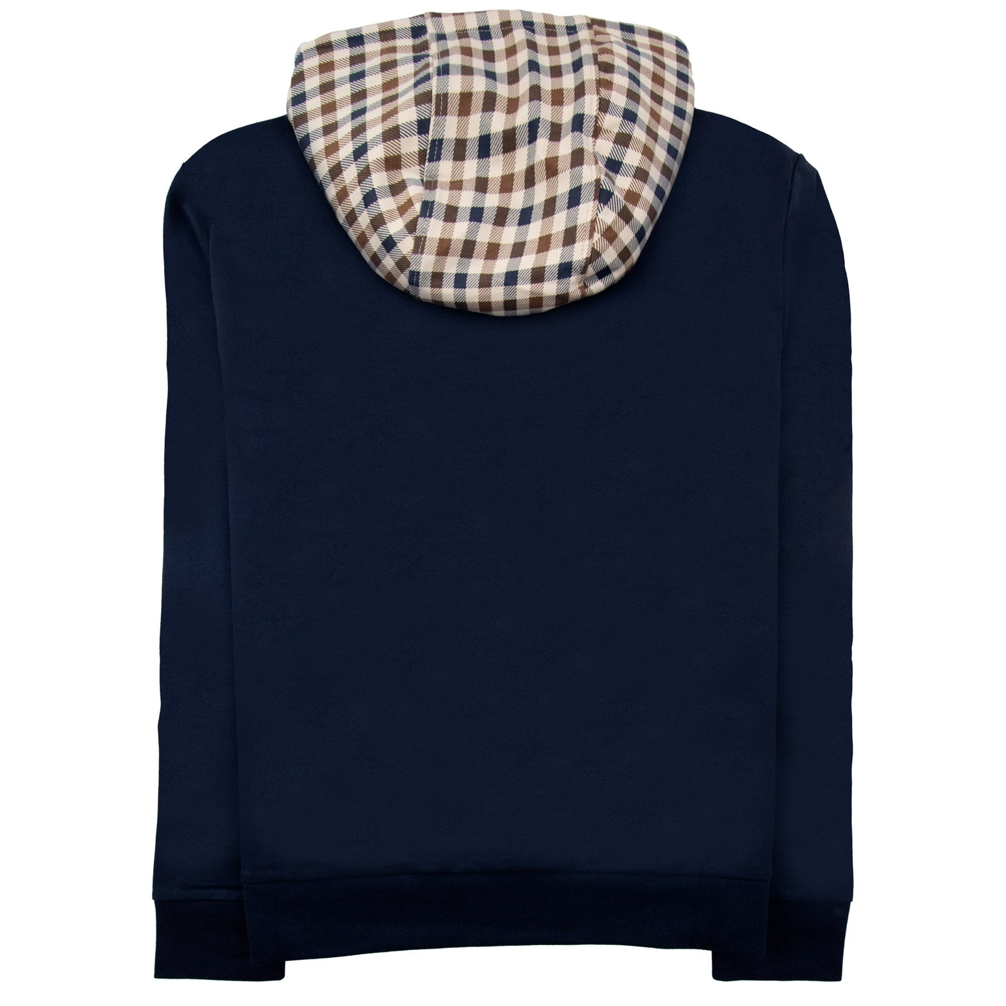 Aquascutum Club Check Hoodie Navy 11