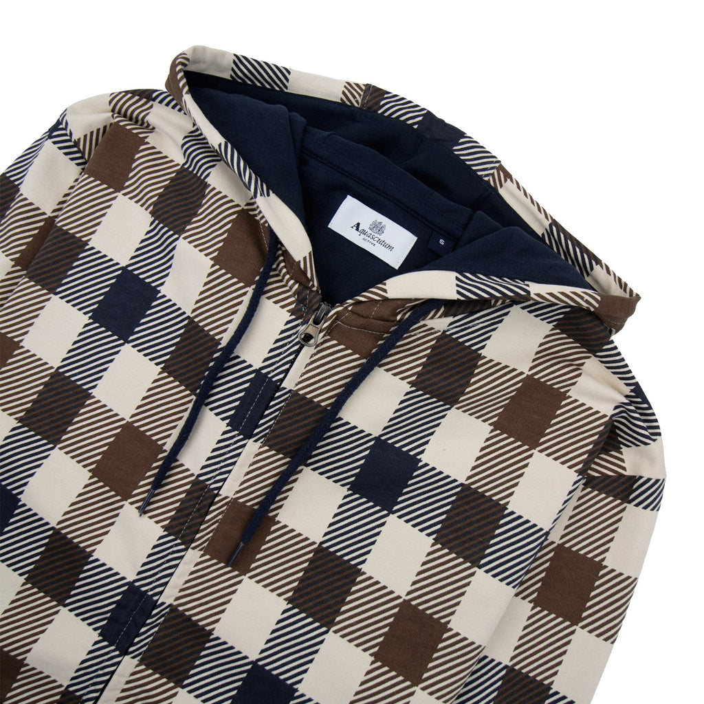 Aquascutum Macro Iconic Hoodie Navy 11