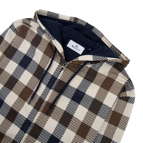 Aquascutum Macro Iconic Hoodie Navy 11