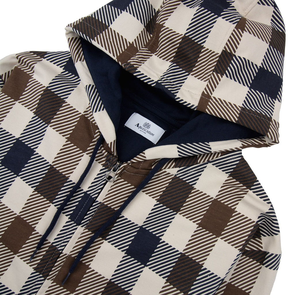 Aquascutum Macro Iconic Hoodie Navy 11