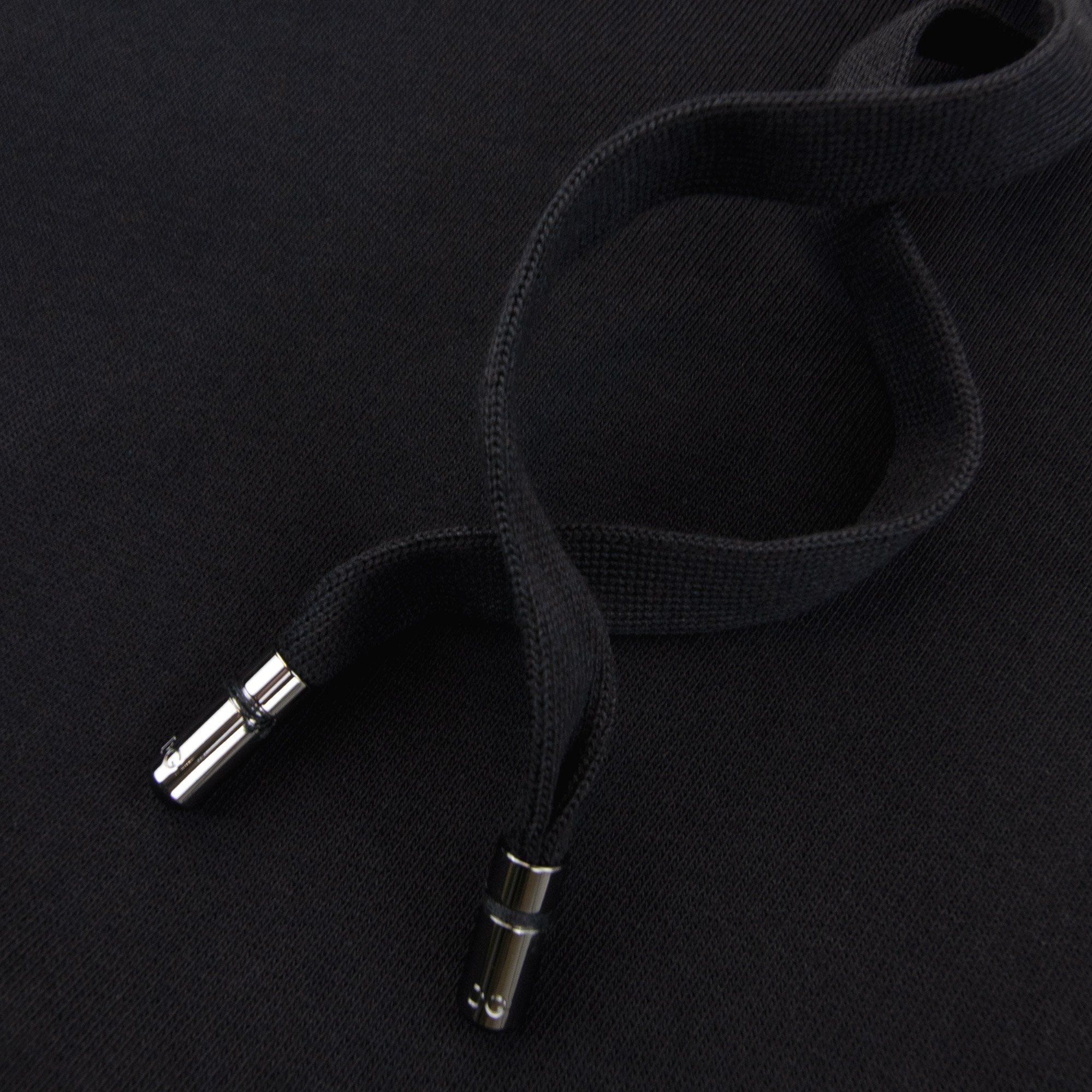 Dolce & Gabbana Jersey Hoodie With Branded Tag Black