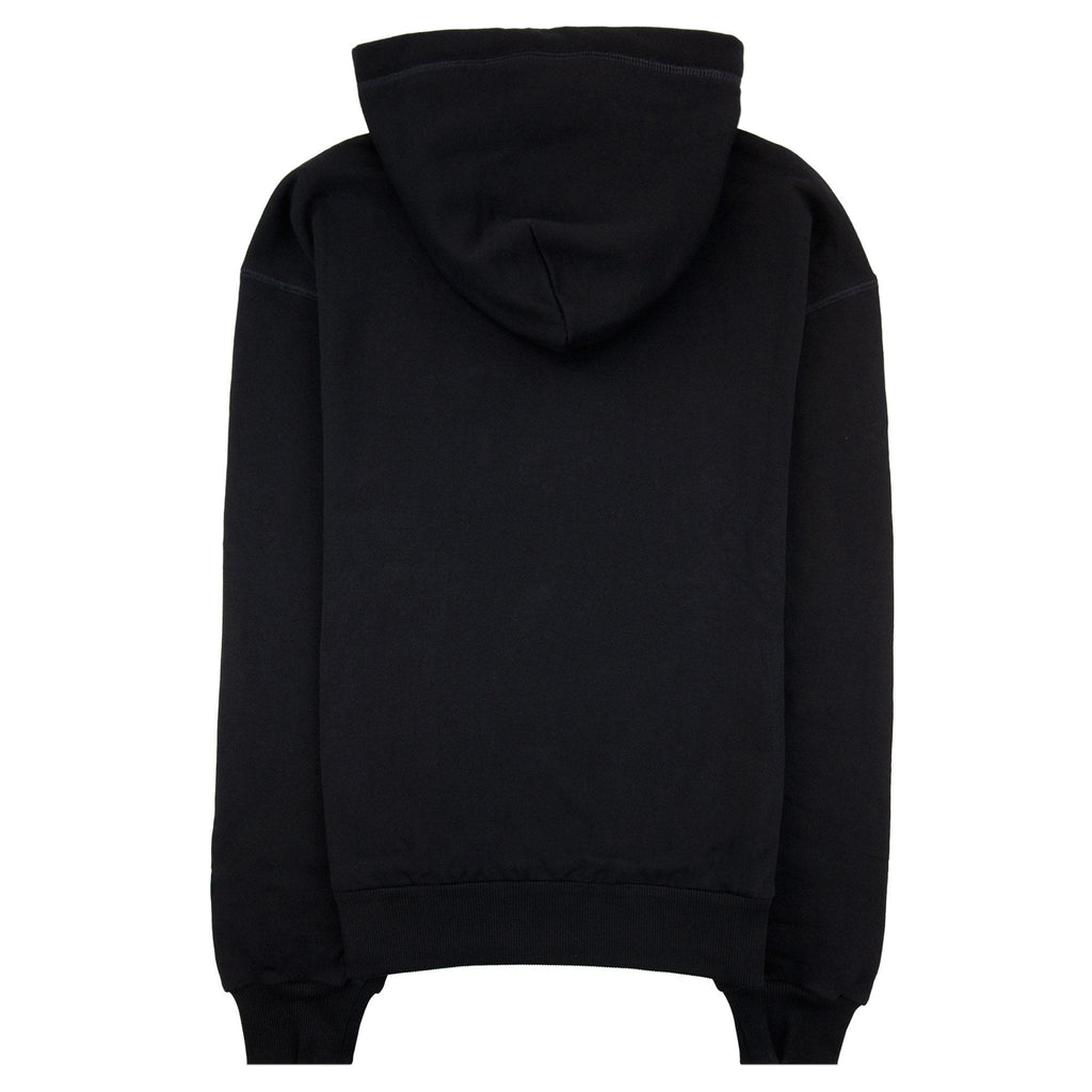 Dolce & Gabbana Jersey Hoodie With Branded Tag Black