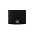 Dolce & Gabbana Calfskin Bi-fold Wallet With Logo Tag Black