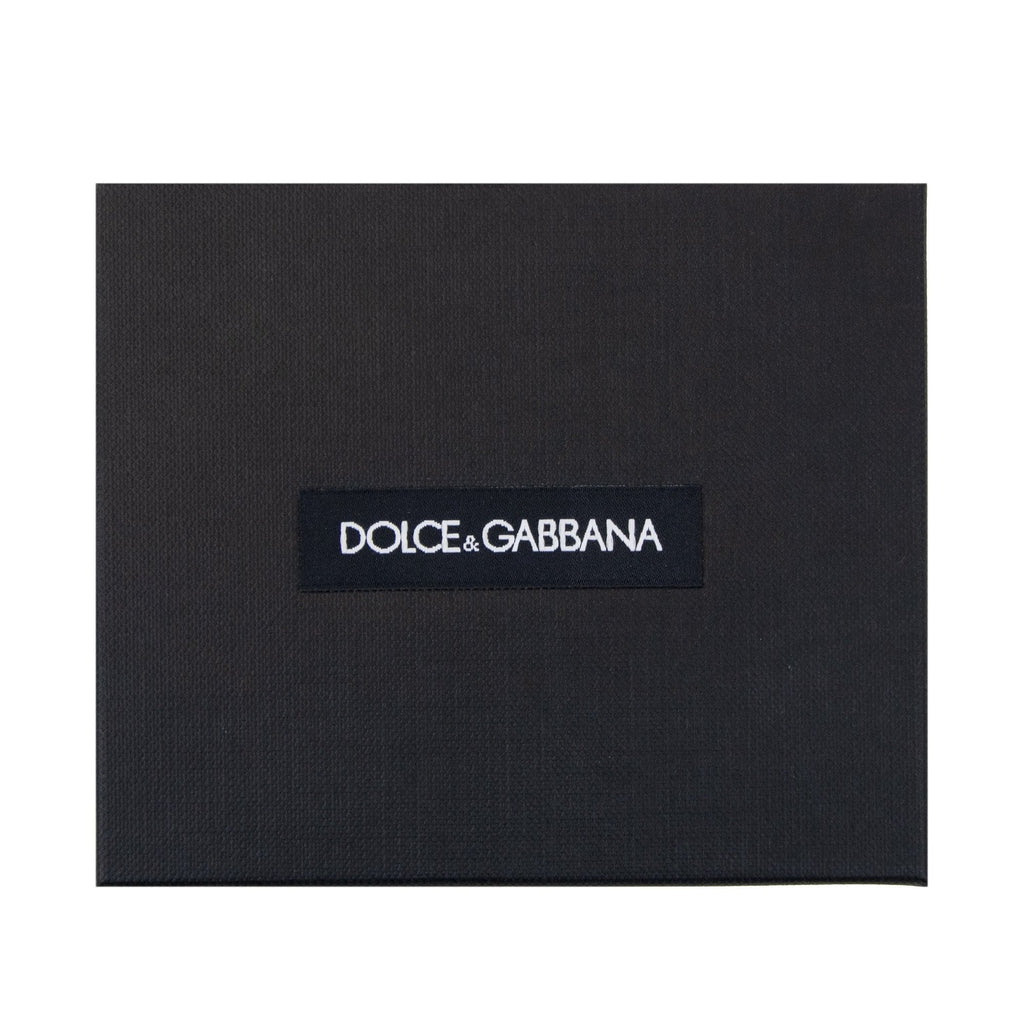 Dolce & Gabbana Calfskin Bi-fold Wallet With Logo Tag Black