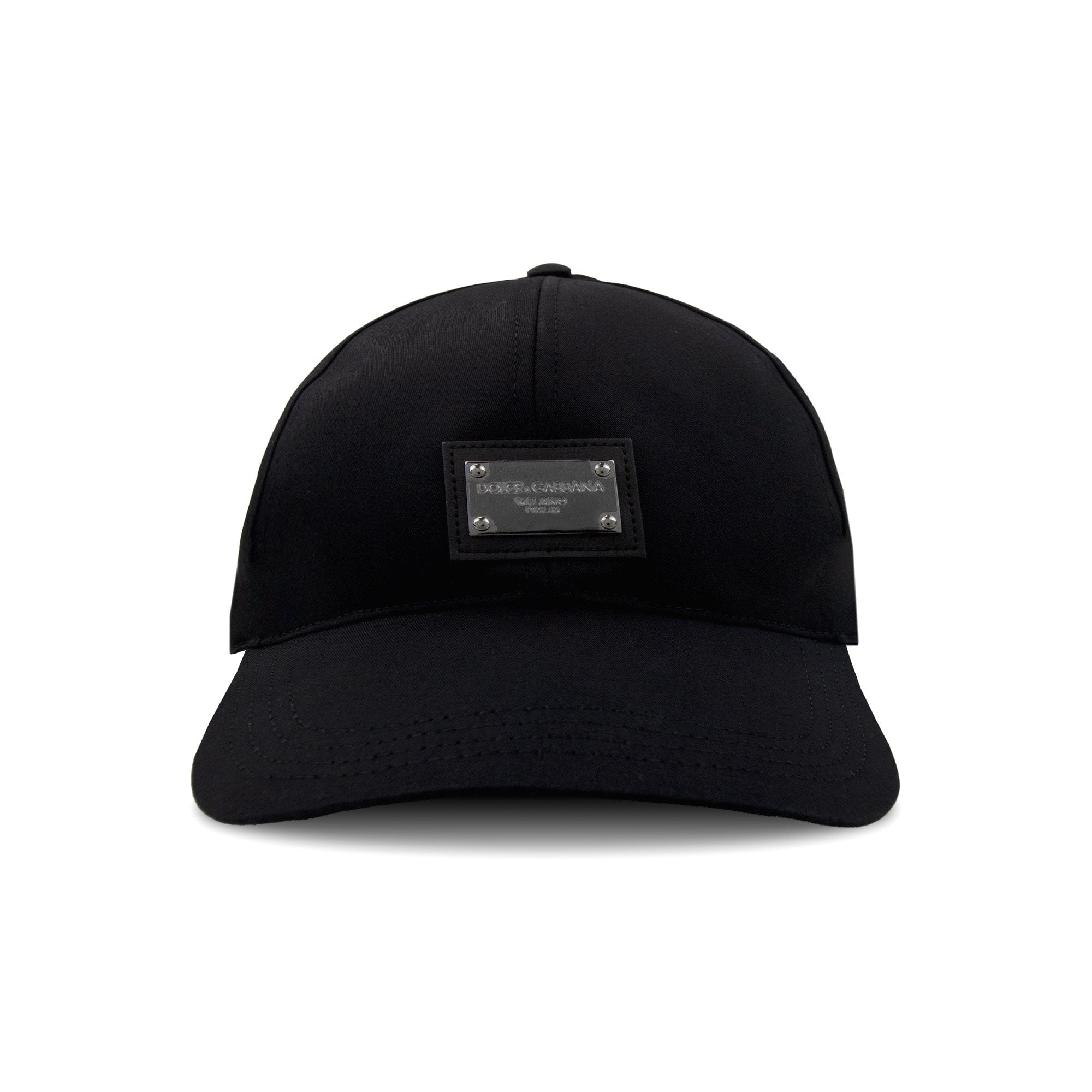 Dolce & Gabbana Cotton Baseball Cap With Logo Tag Black