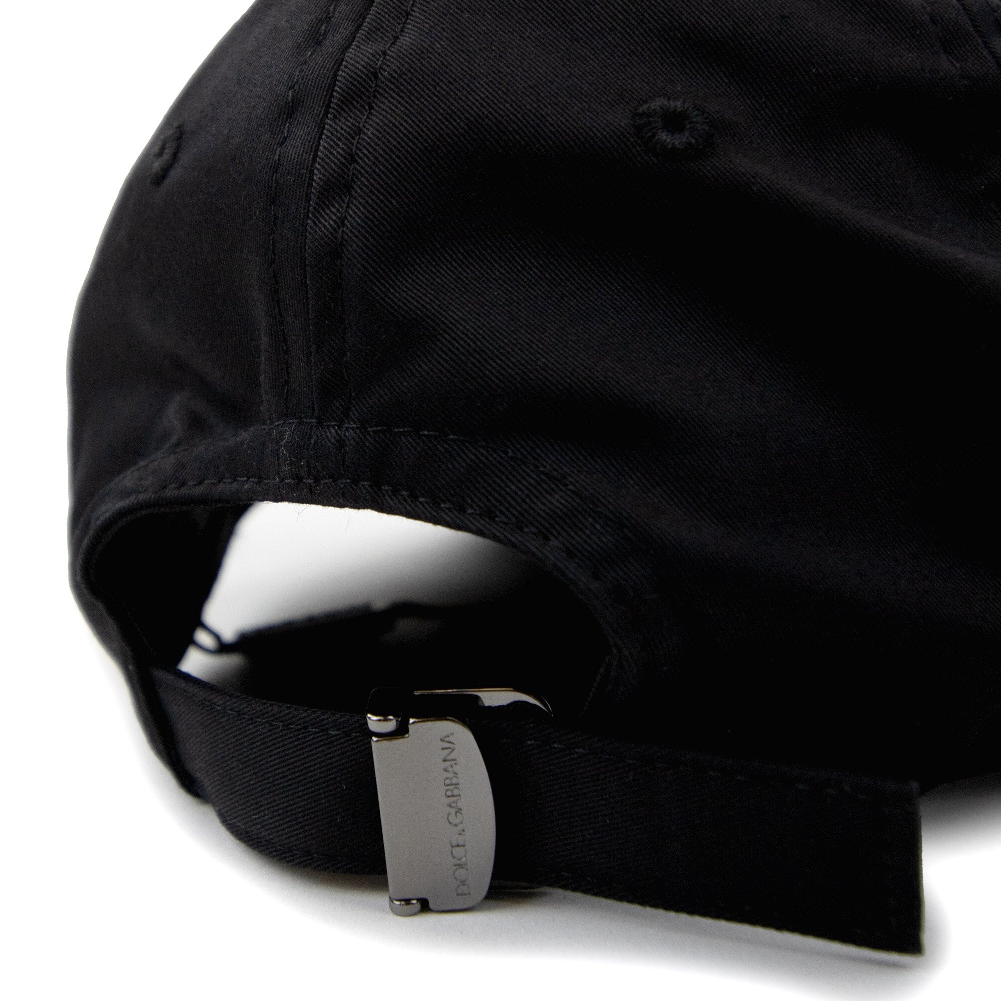 Dolce & Gabbana Cotton Baseball Cap With Logo Tag Black