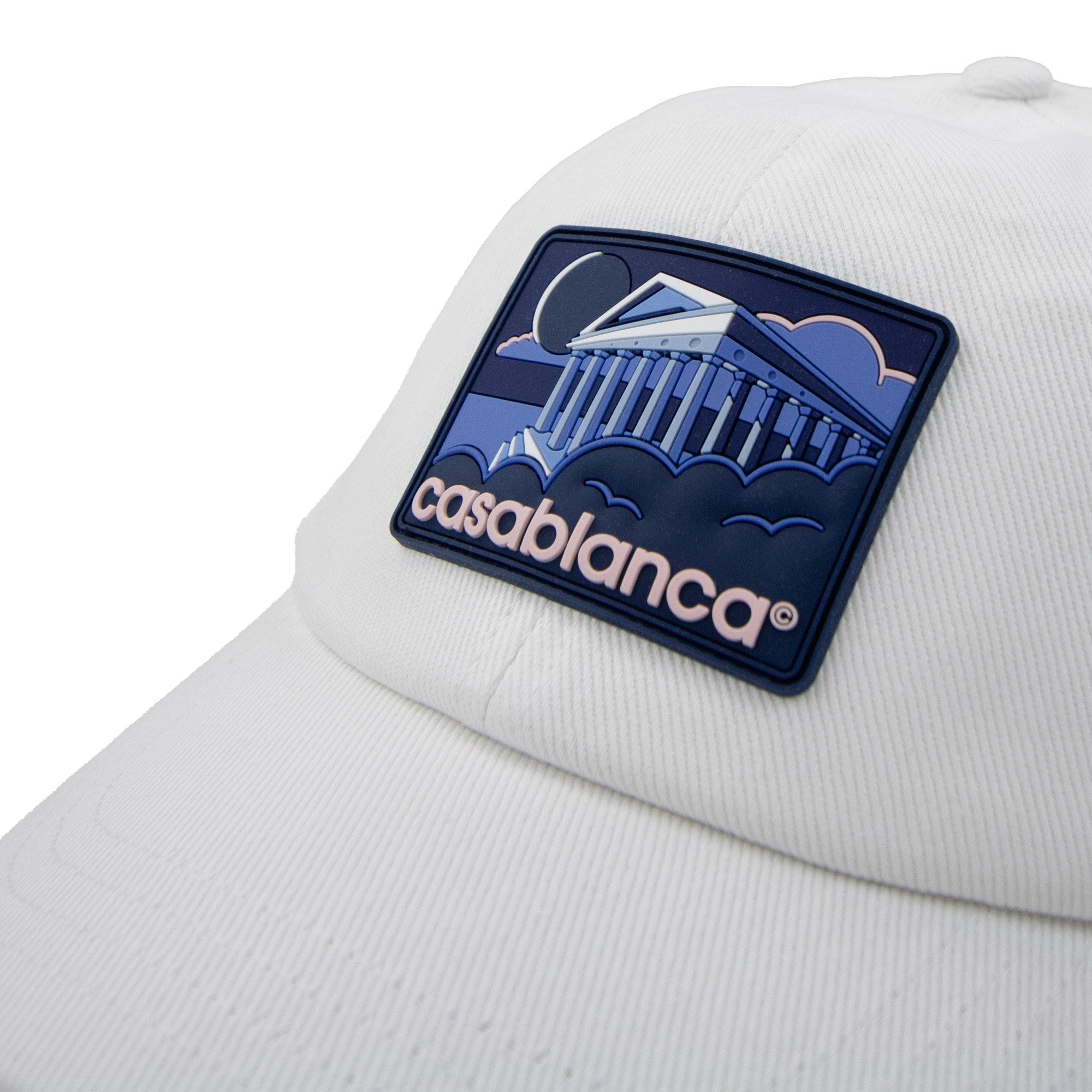 Casablanca Greek Temple Rubber Cap White