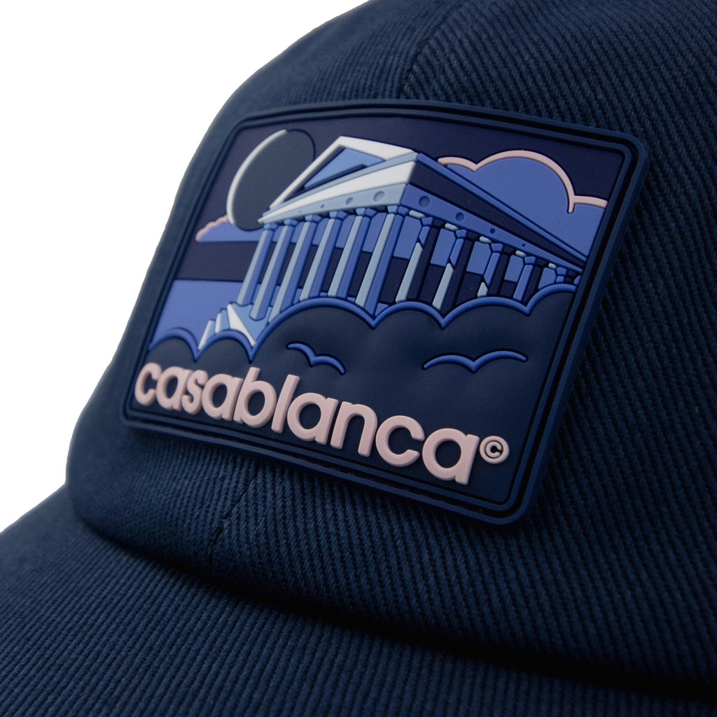 Casablanca Greek Temple Rubber Cap Navy