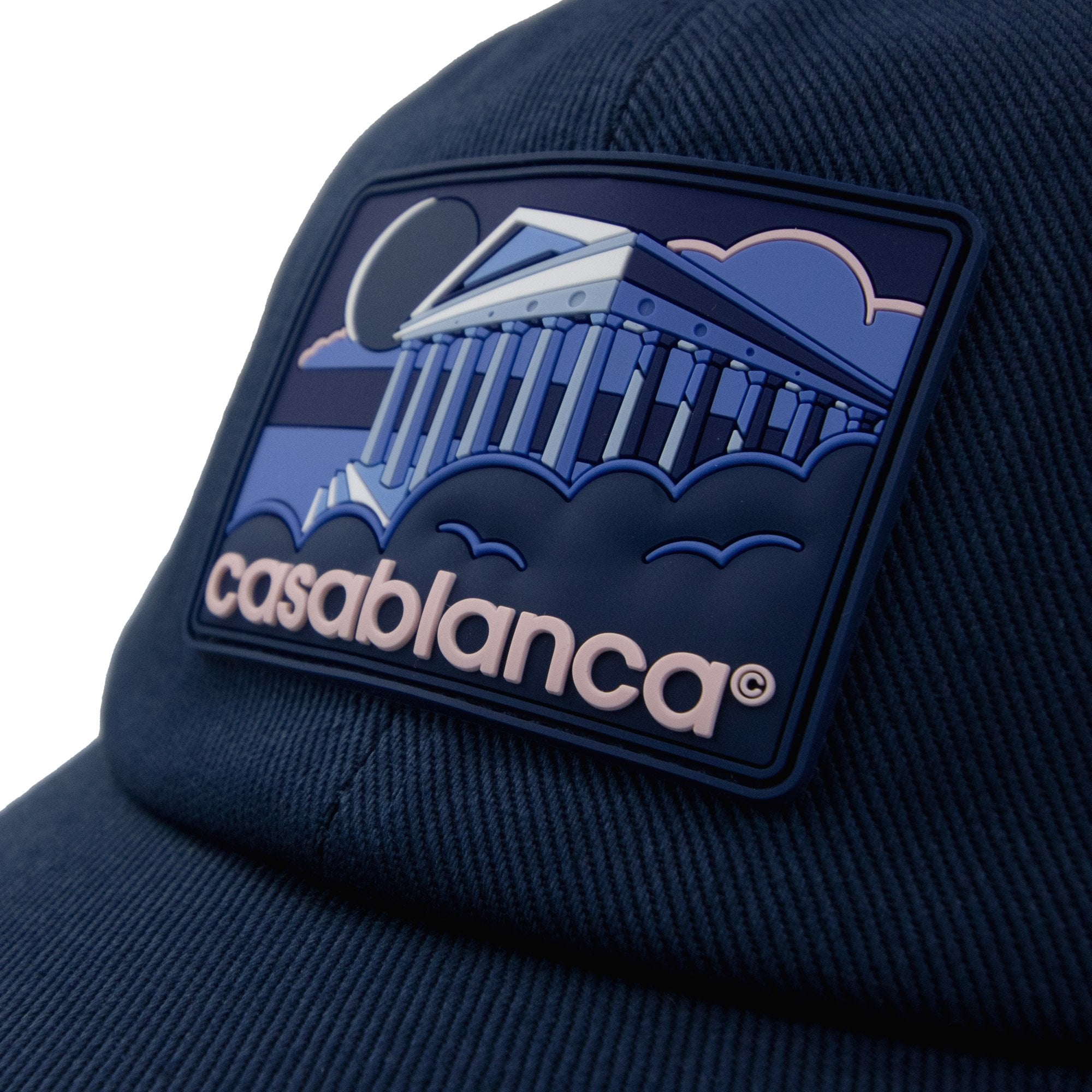 Casablanca Greek Temple Rubber Cap Navy