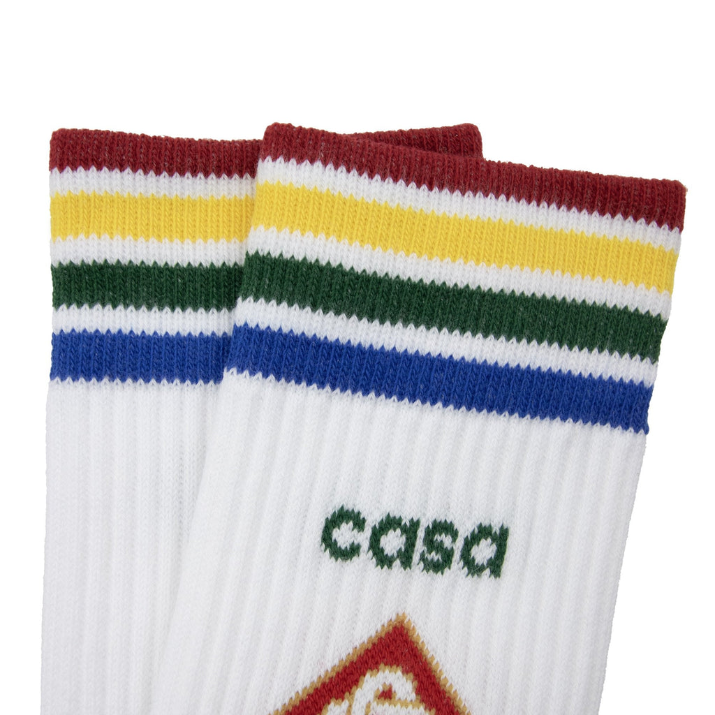 Casablanca Rainbow Sport Socks White 002