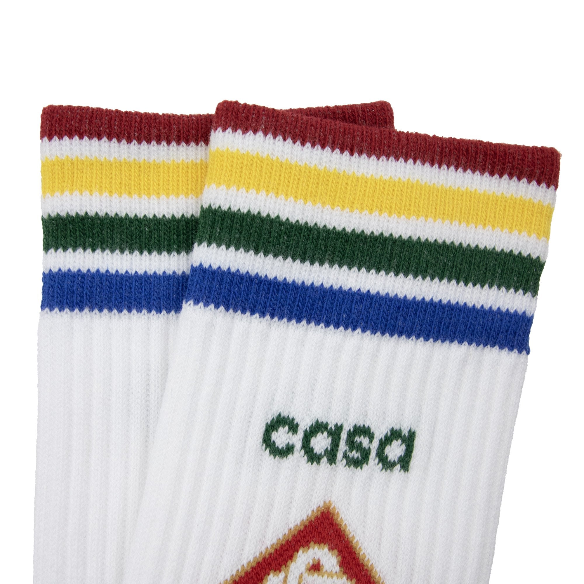 Casablanca Rainbow Sport Socks White 002