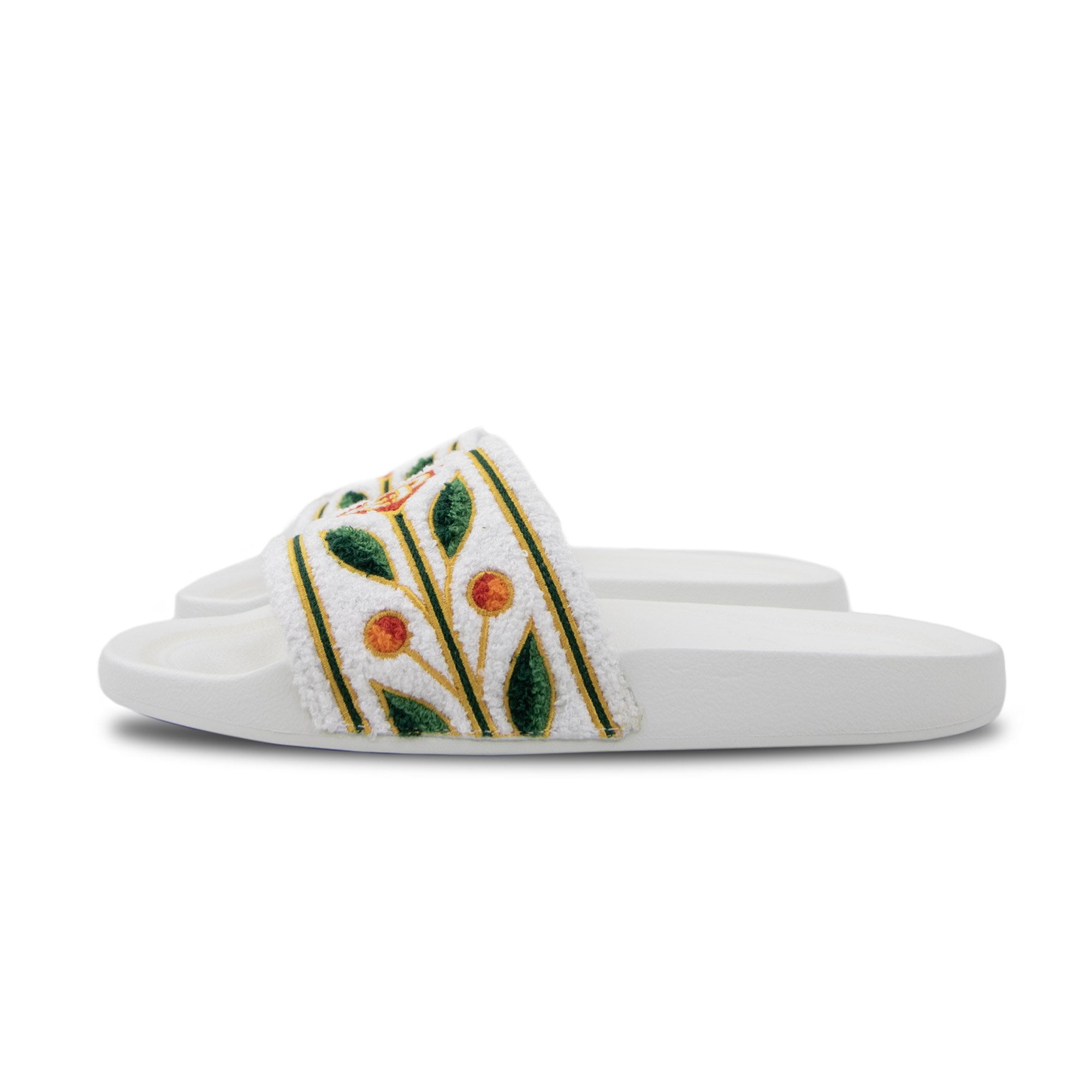 Casablanca Laurel Terry Sliders White 01w