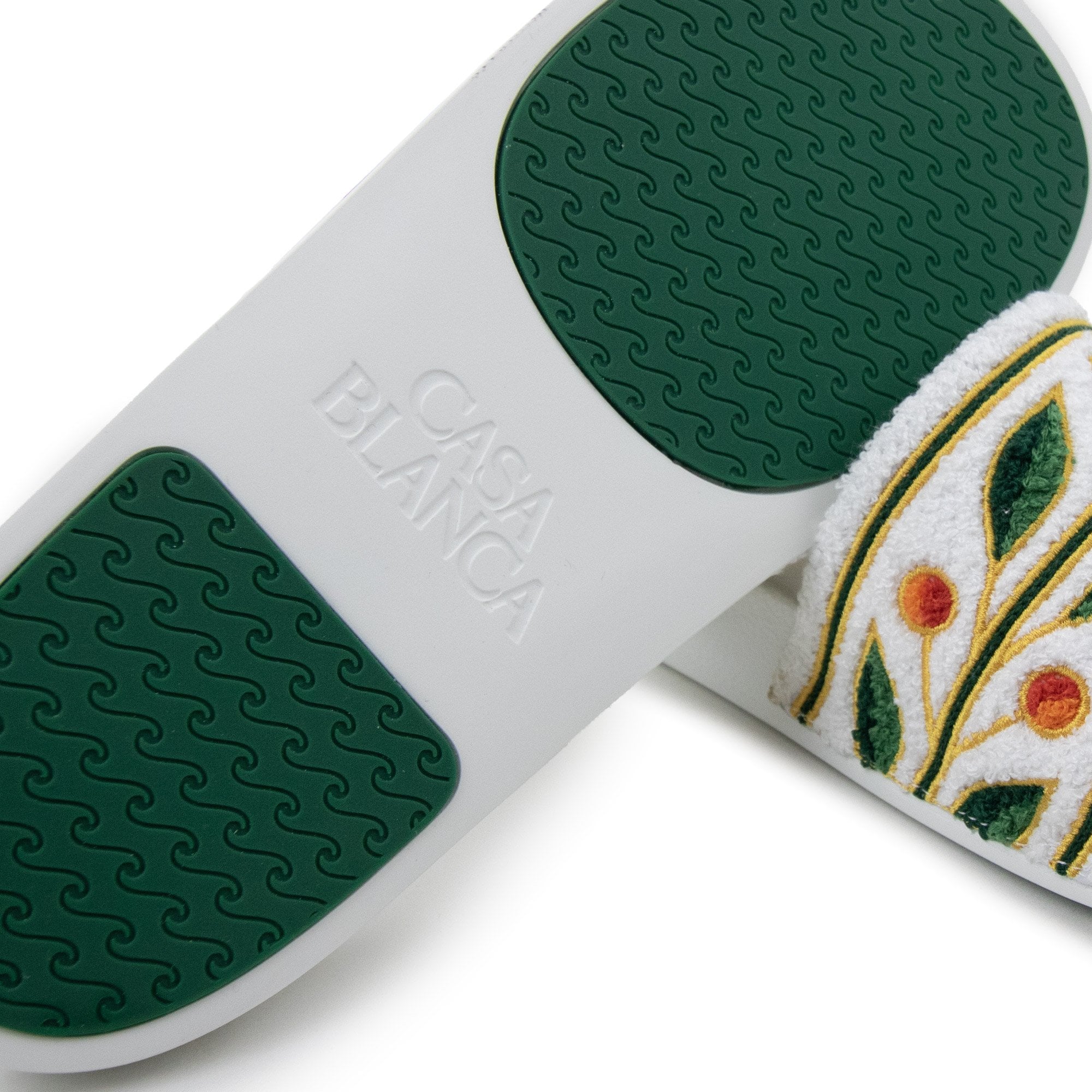 Casablanca Laurel Terry Sliders White 01w