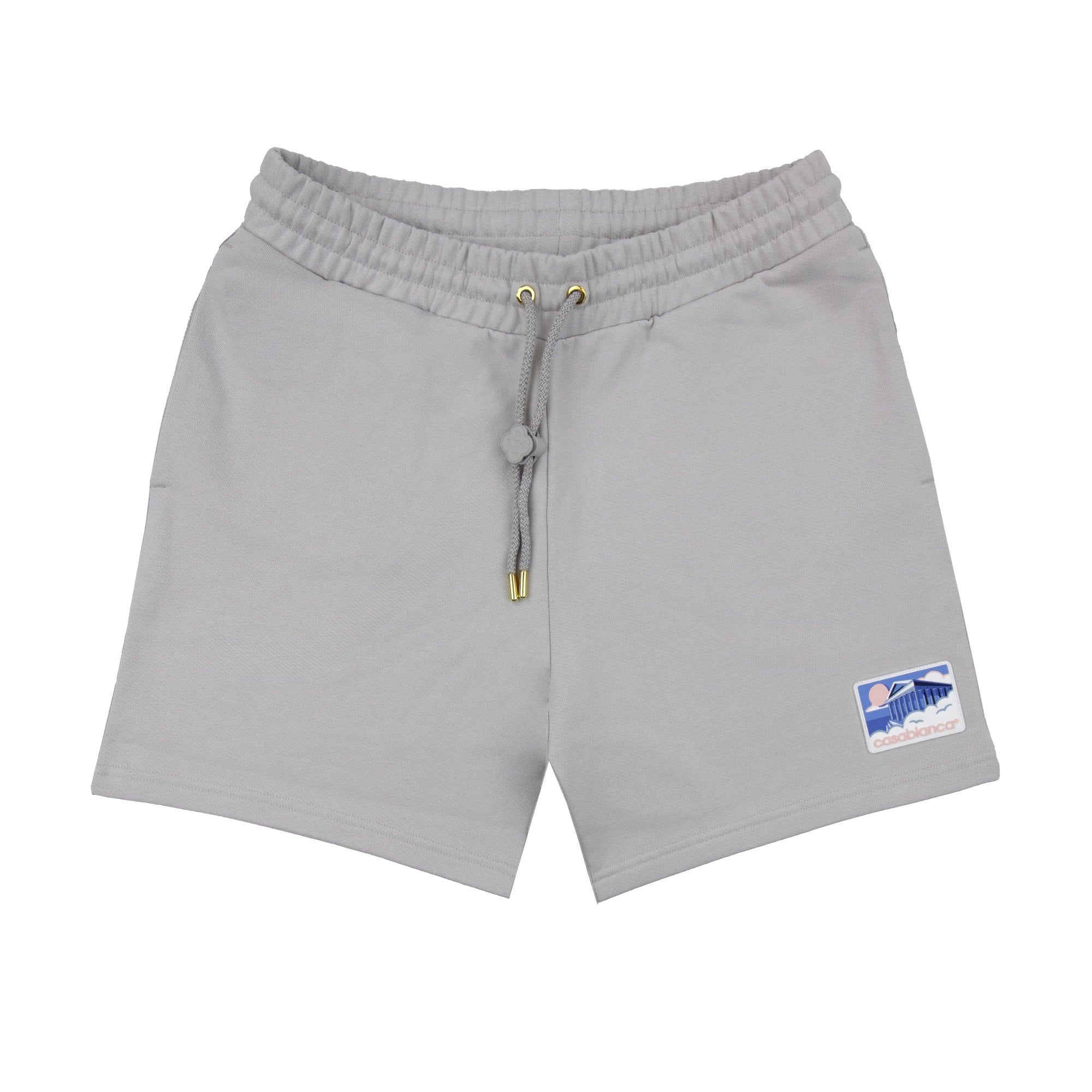 Casablanca Greek Temple Patch Shorts Grey 02