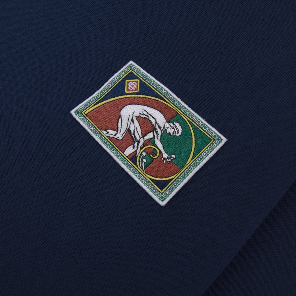 Casablanca Fibonacci Patch T Shirt Navy