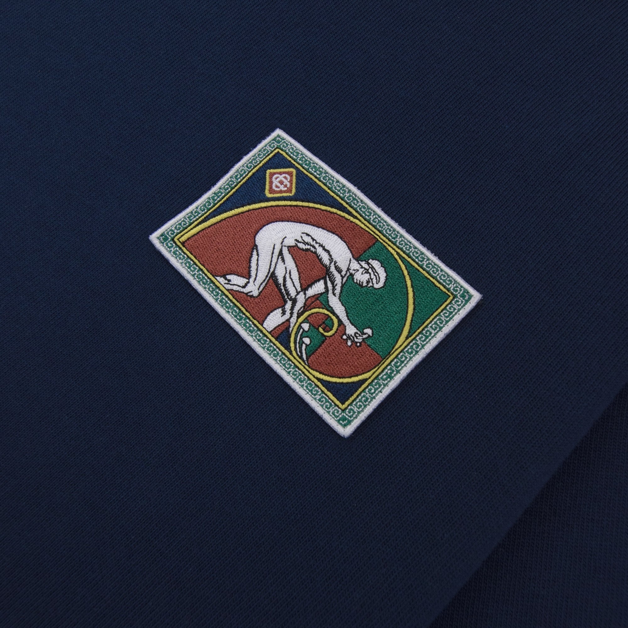 Casablanca Fibonacci Patch T Shirt Navy
