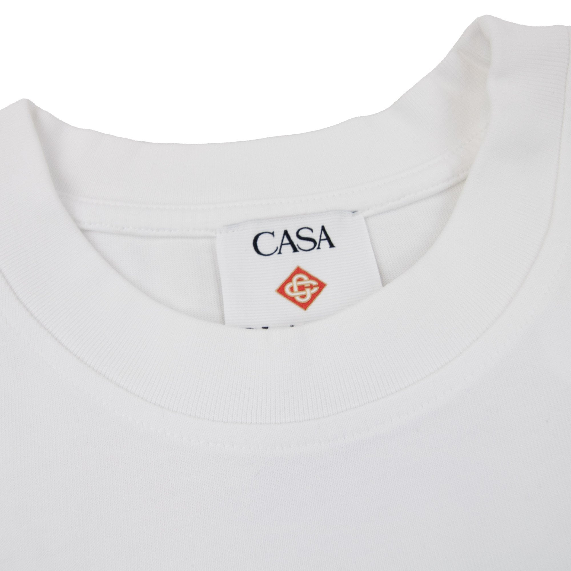 Casablanca Le Temple Du Sport Printed T Shirt White 08