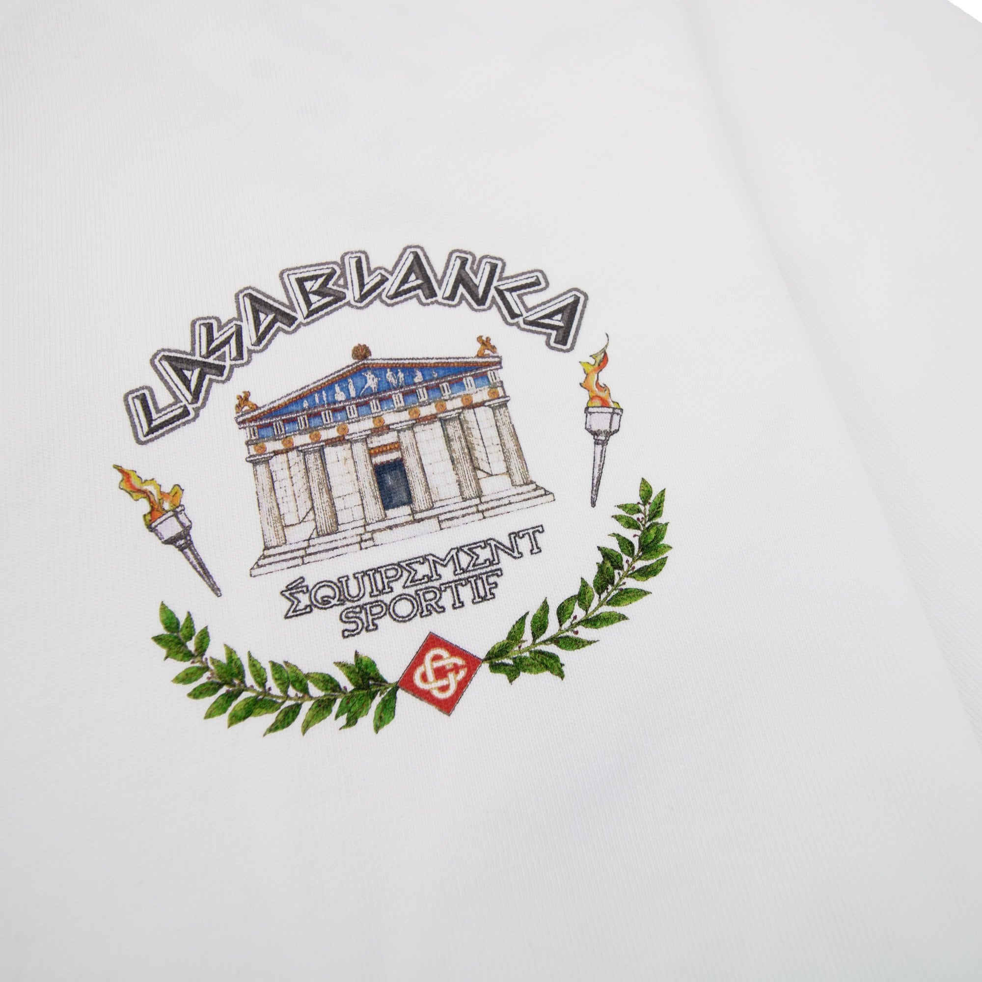 Casablanca Le Temple Du Sport Printed T Shirt White 08
