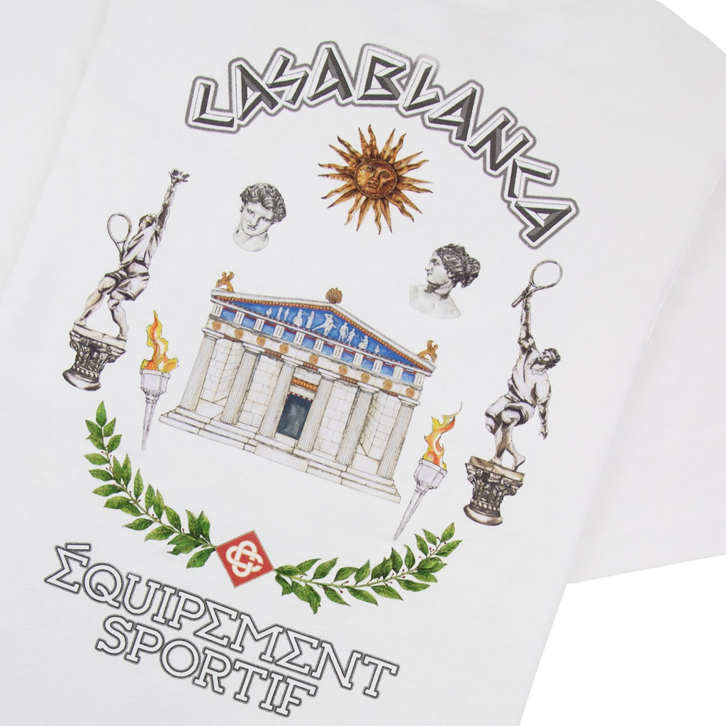 Casablanca Le Temple Du Sport Printed T Shirt White 08