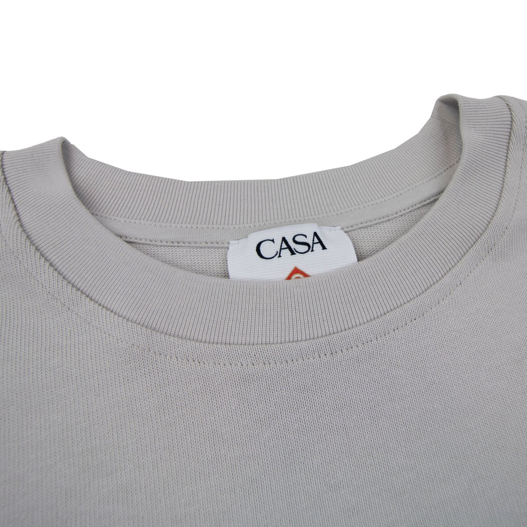 Casablanca Greek Temple Patch T Shirt Grey 02