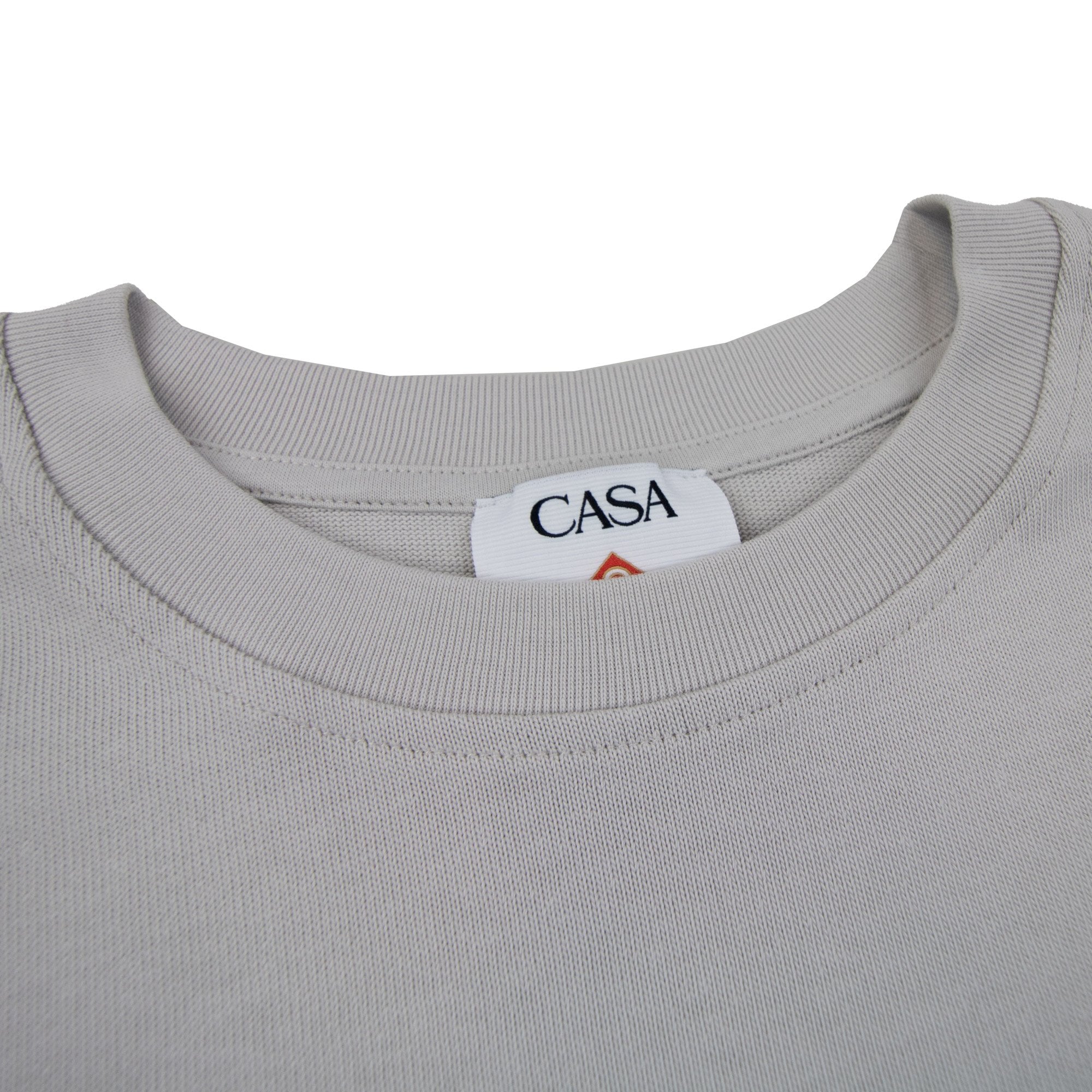 Casablanca Greek Temple Patch T Shirt Grey 02