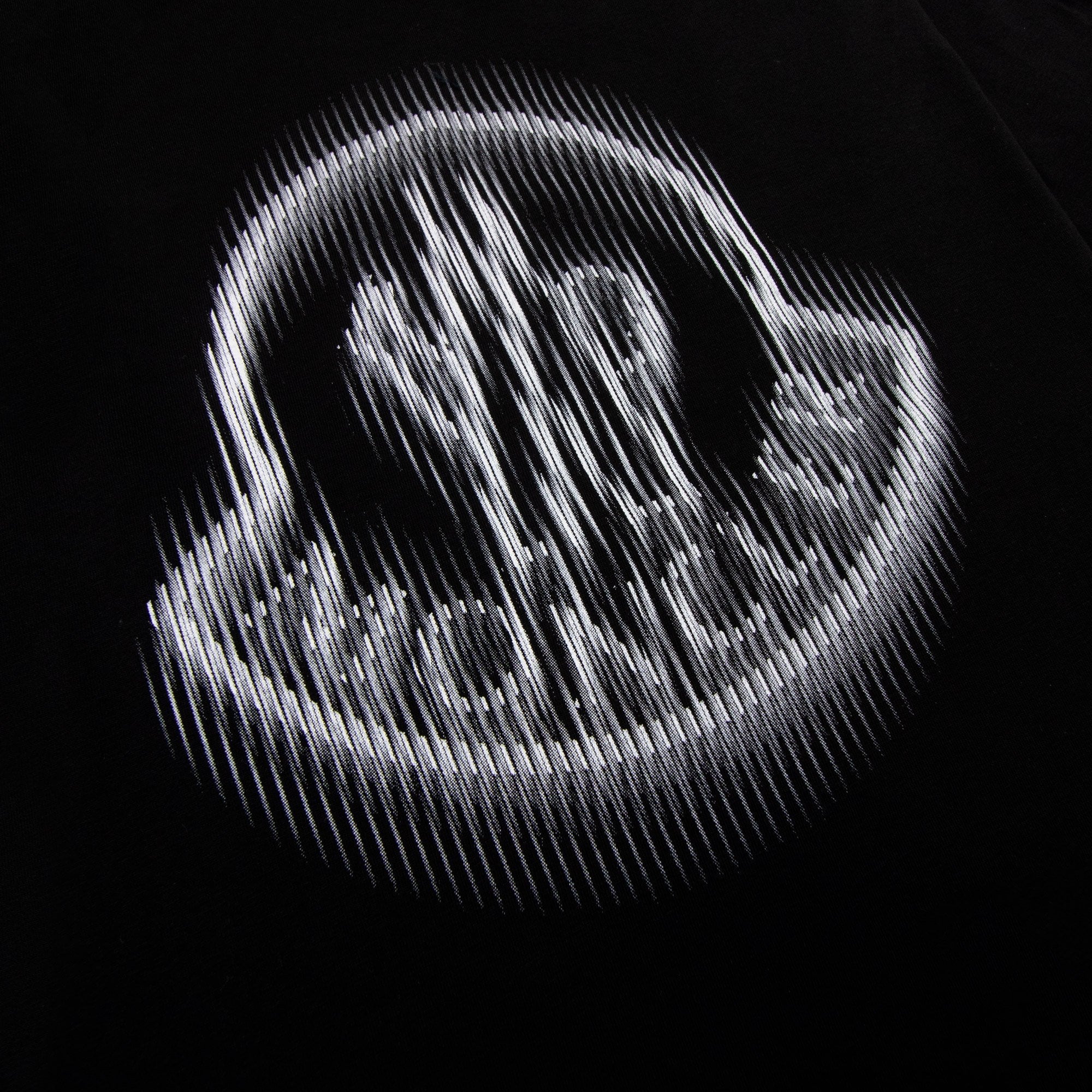 Moncler Blurred Logo Cotton T-shirt Black 999