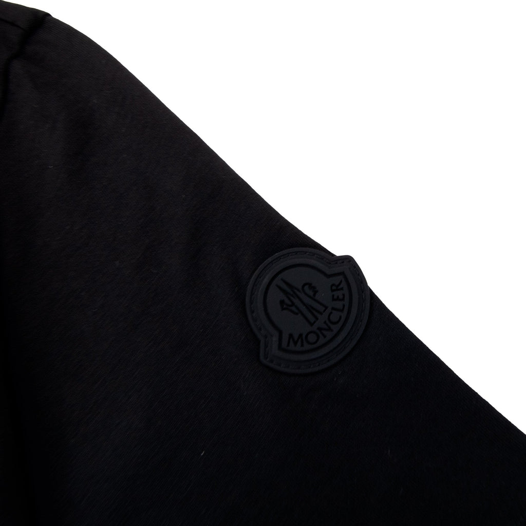 Moncler Blurred Logo Cotton T-shirt Black 999