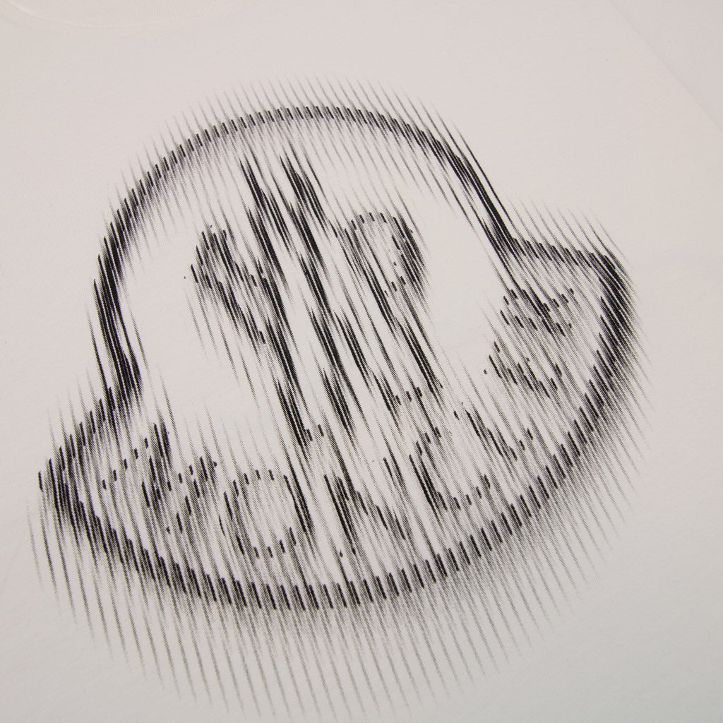 Moncler Blurred Logo Cotton T-shirt White